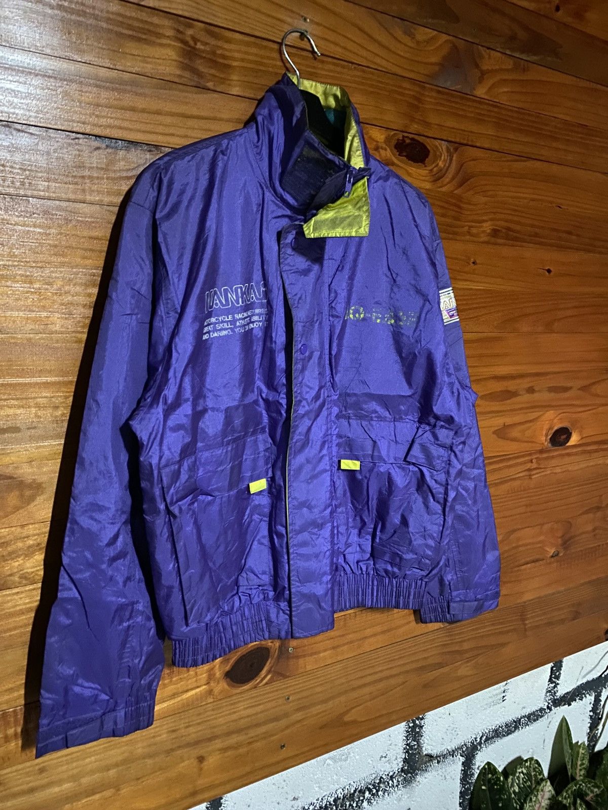 Japanese Brand Vintage NANKAI Motorcycle Racing Jacket Purple Windbreaker Size US L / EU 52-54 / 3 - 5 Thumbnail