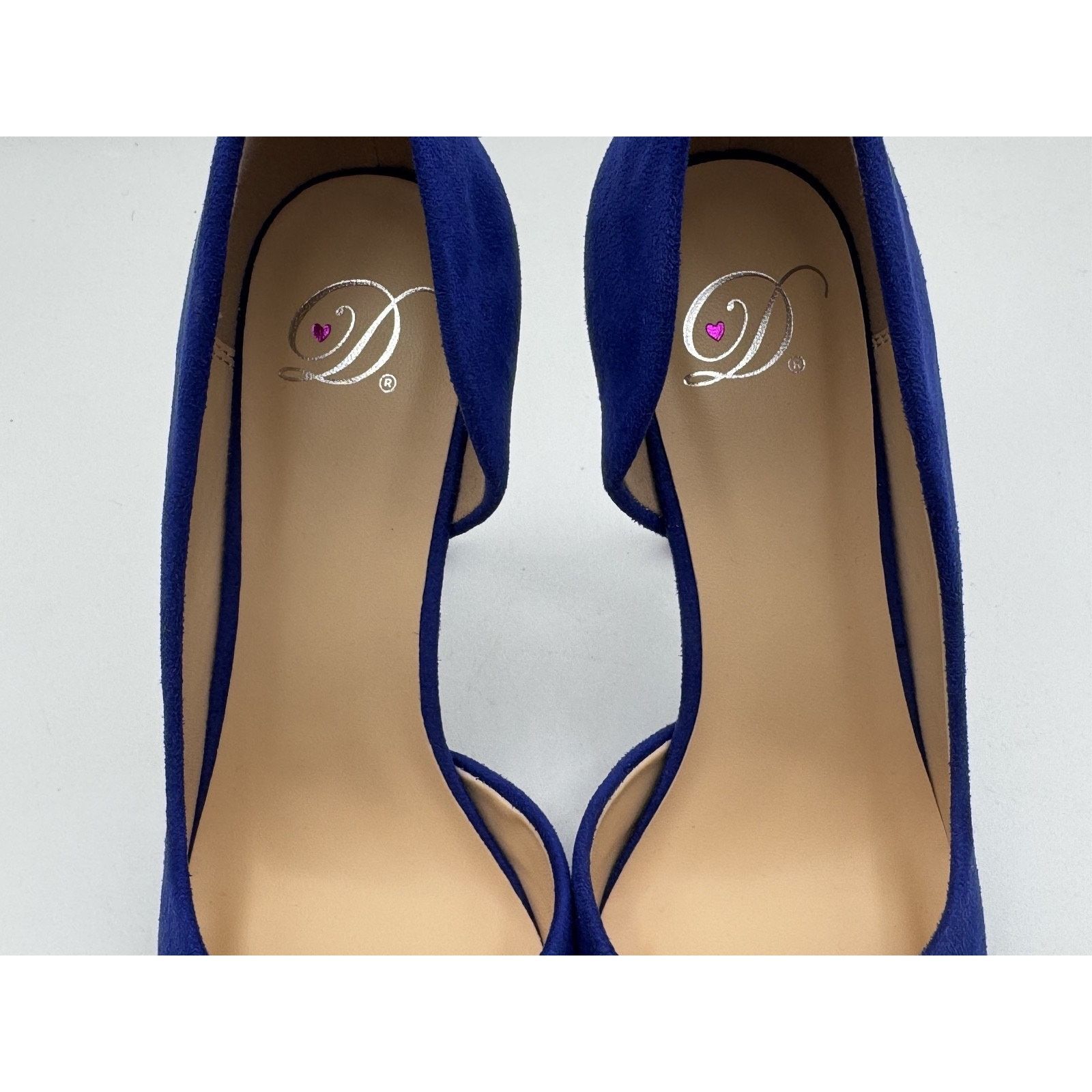 Other My Delicious Shoes Women’s Stephanie Blue Faux Suede Pumps Size US 7 / IT 37 - 7 Thumbnail