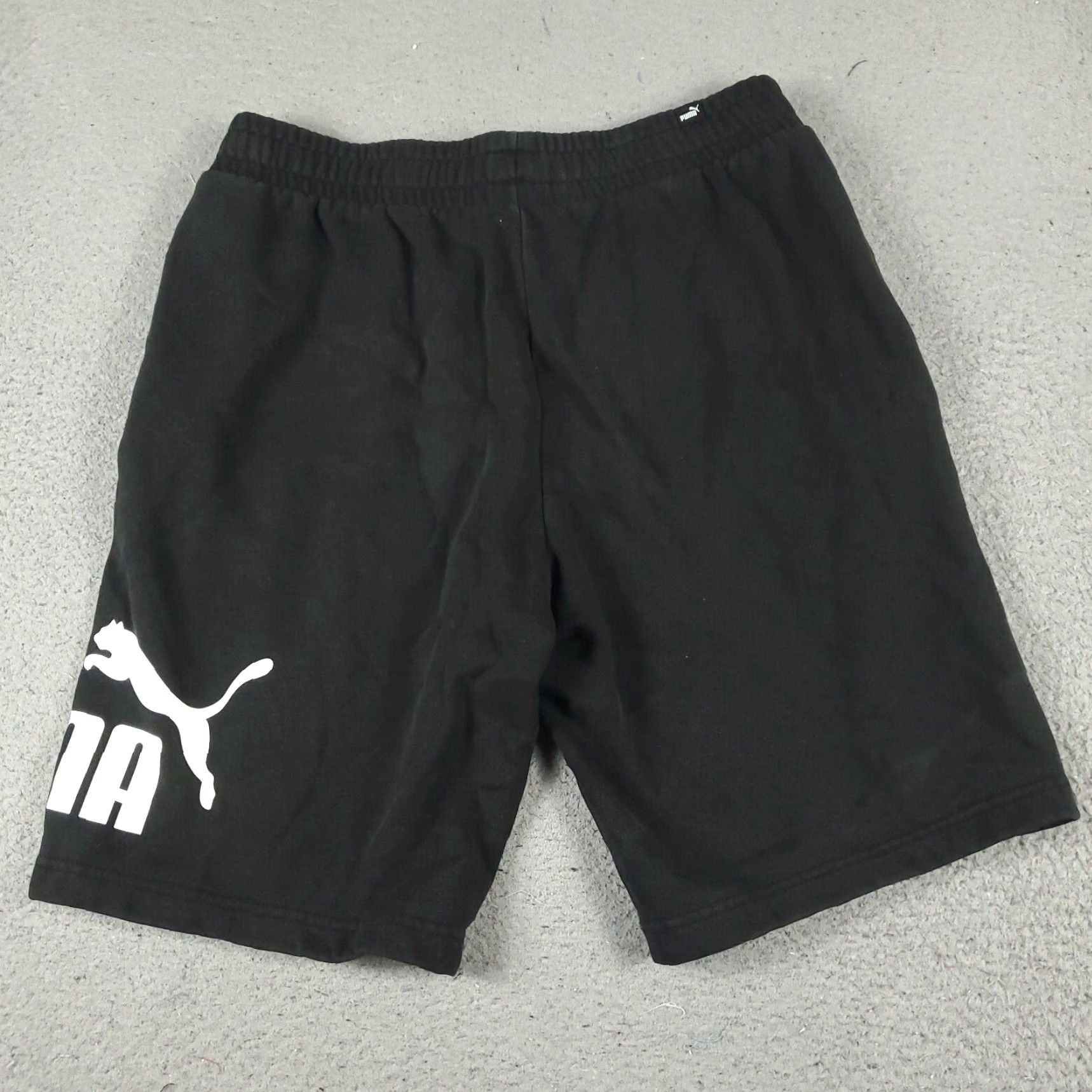 Puma Puma Mens Medium Black Sweat Shorts Size US 31 - 6 Thumbnail