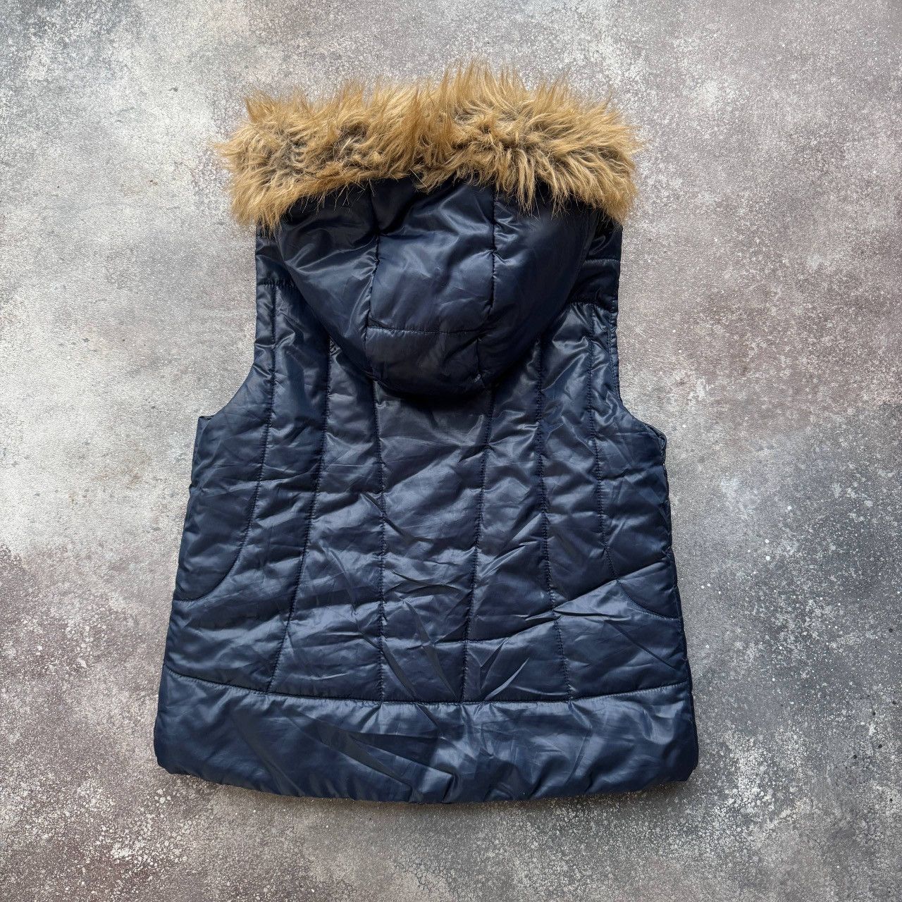 Japanese Brand River Island Y2K Glamour 2000’s Puffer Hooded Vest Size M / US 6-8 / IT 42-44 - 8 Thumbnail