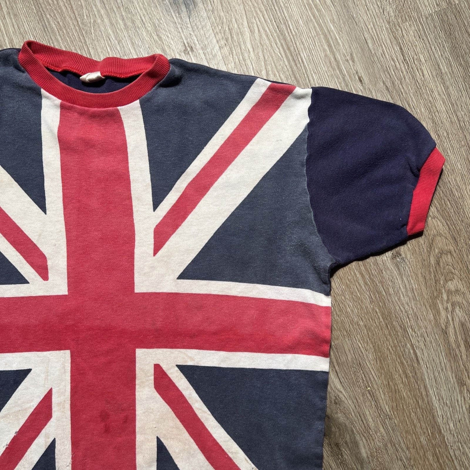 Vintage VTG 60s Union Jack T Shirt England Punk Sid Vicious T Shirt Size US M / EU 48-50 / 2 - 4 Thumbnail