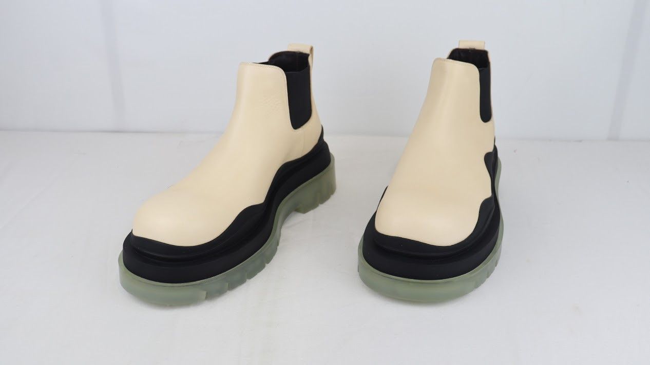 Bottega Veneta o1rshd1 Vegetal Tire Calfskin Boots in Butter Size US 9 / EU 42 - 6 Thumbnail