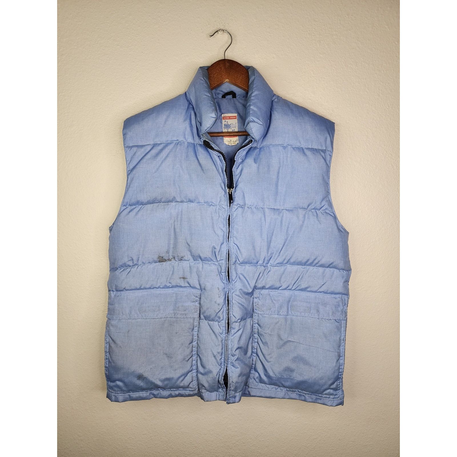 Vintage Vintage Blue Puffer Vest Frostline Puffer Quilted 70s Size US M / EU 48-50 / 2 - 1 Thumbnail