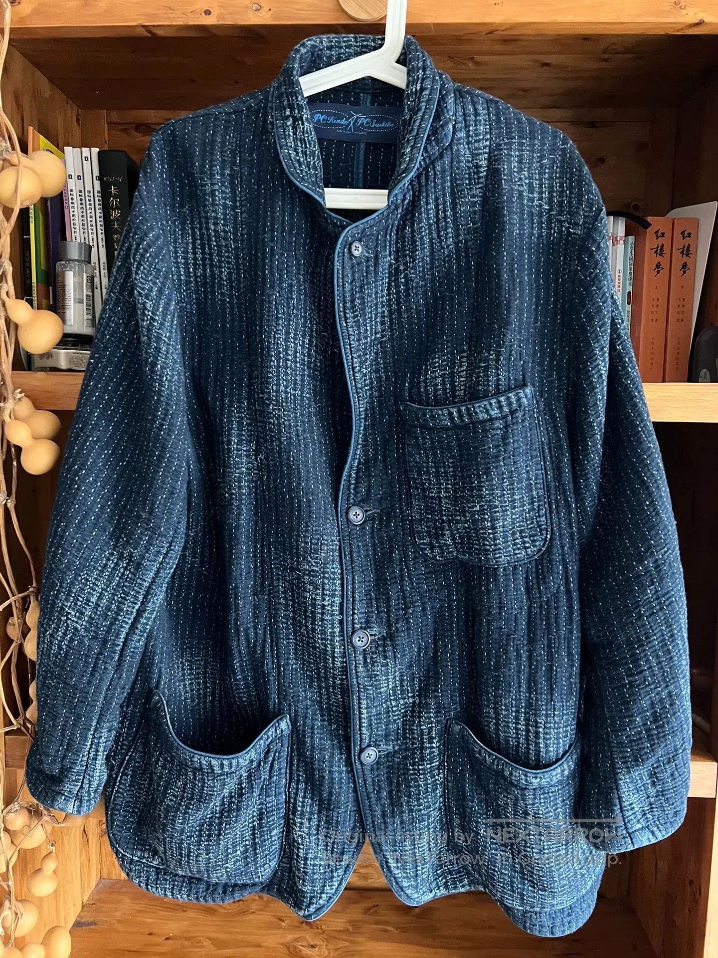 Other unique indigo dyed textured blazer jacket. Size US M / EU 48-50 / 2 - 5 Thumbnail