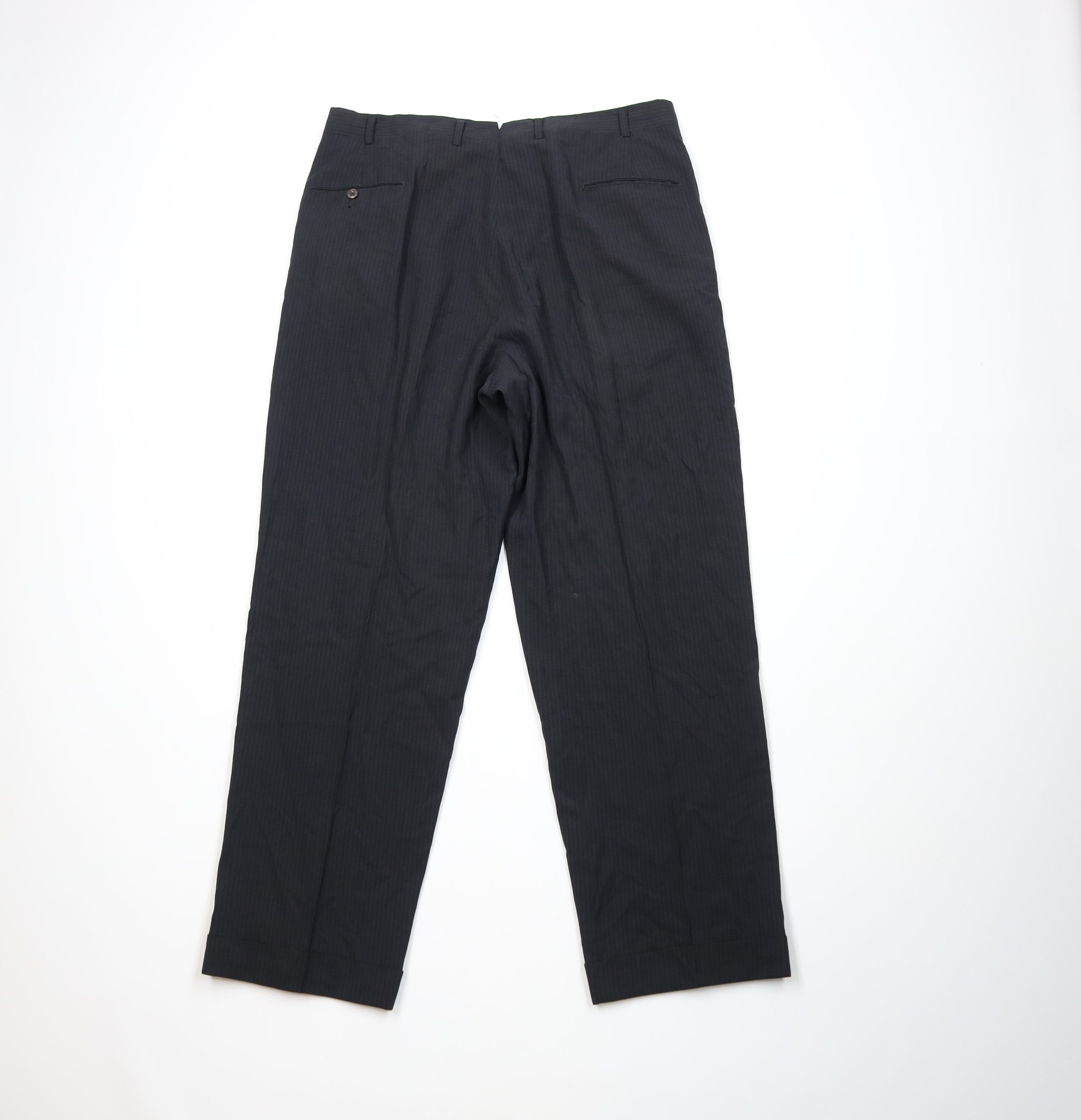 Vintage Vintage 50s Rockabilly Gabardine Wide Leg Chino Pants Size US 38 / EU 54 - 8 Thumbnail