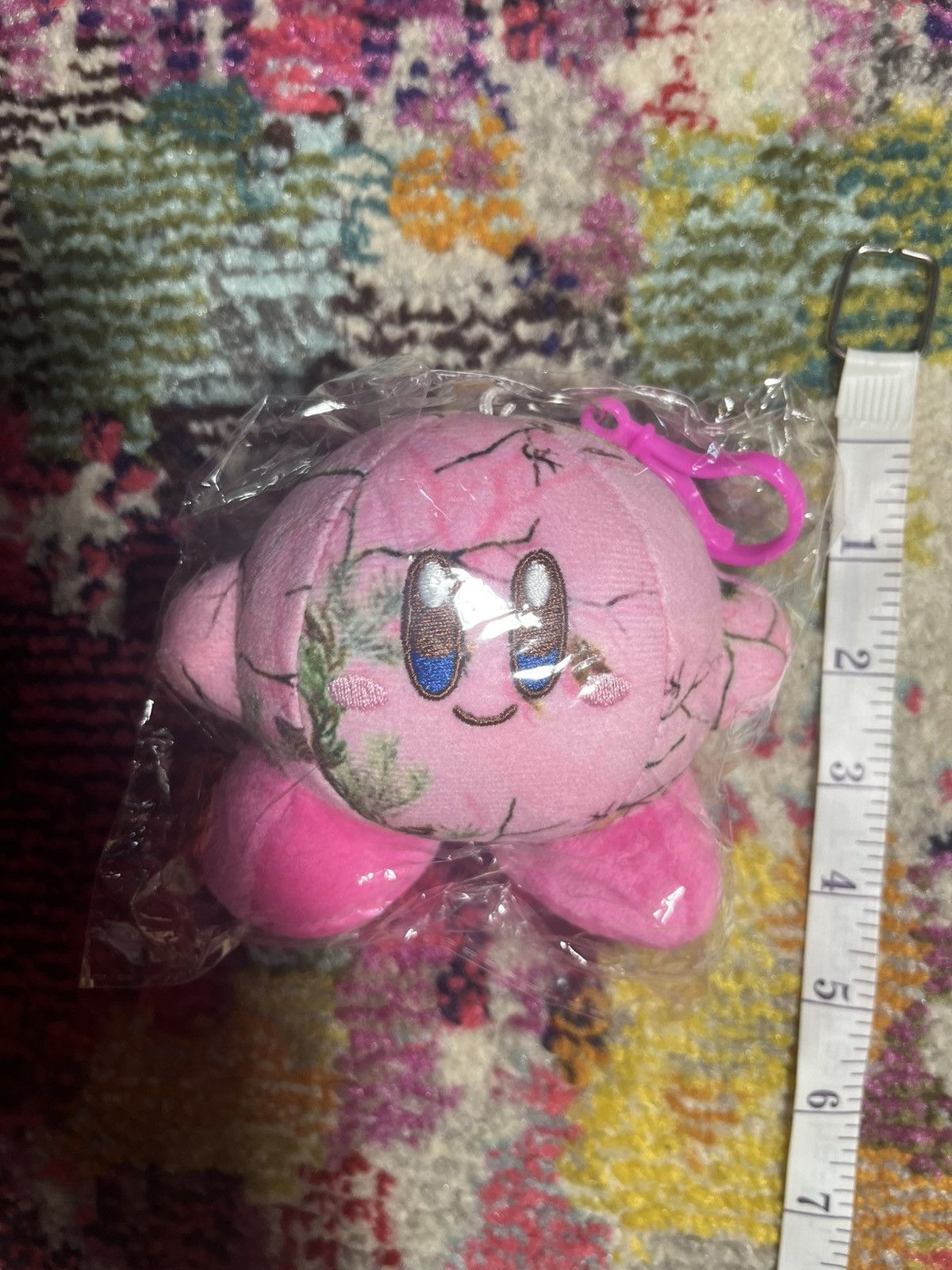 Faketree Kirby Keychain Pink Plush