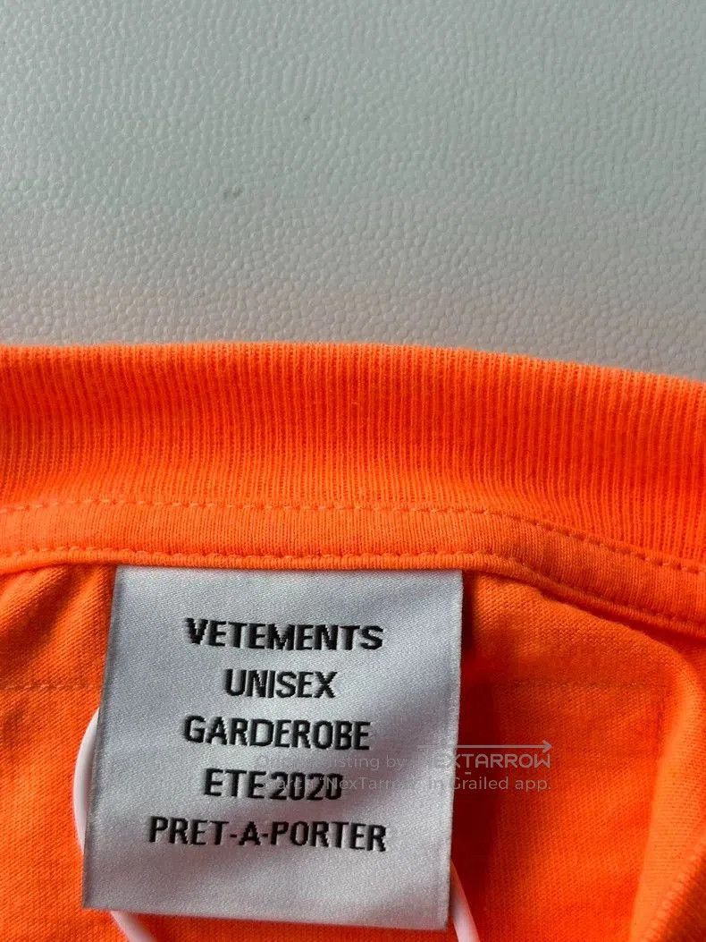 Vetements Vetements Classic Logo Orange T. Size US M / EU 48-50 / 2 - 3 Thumbnail