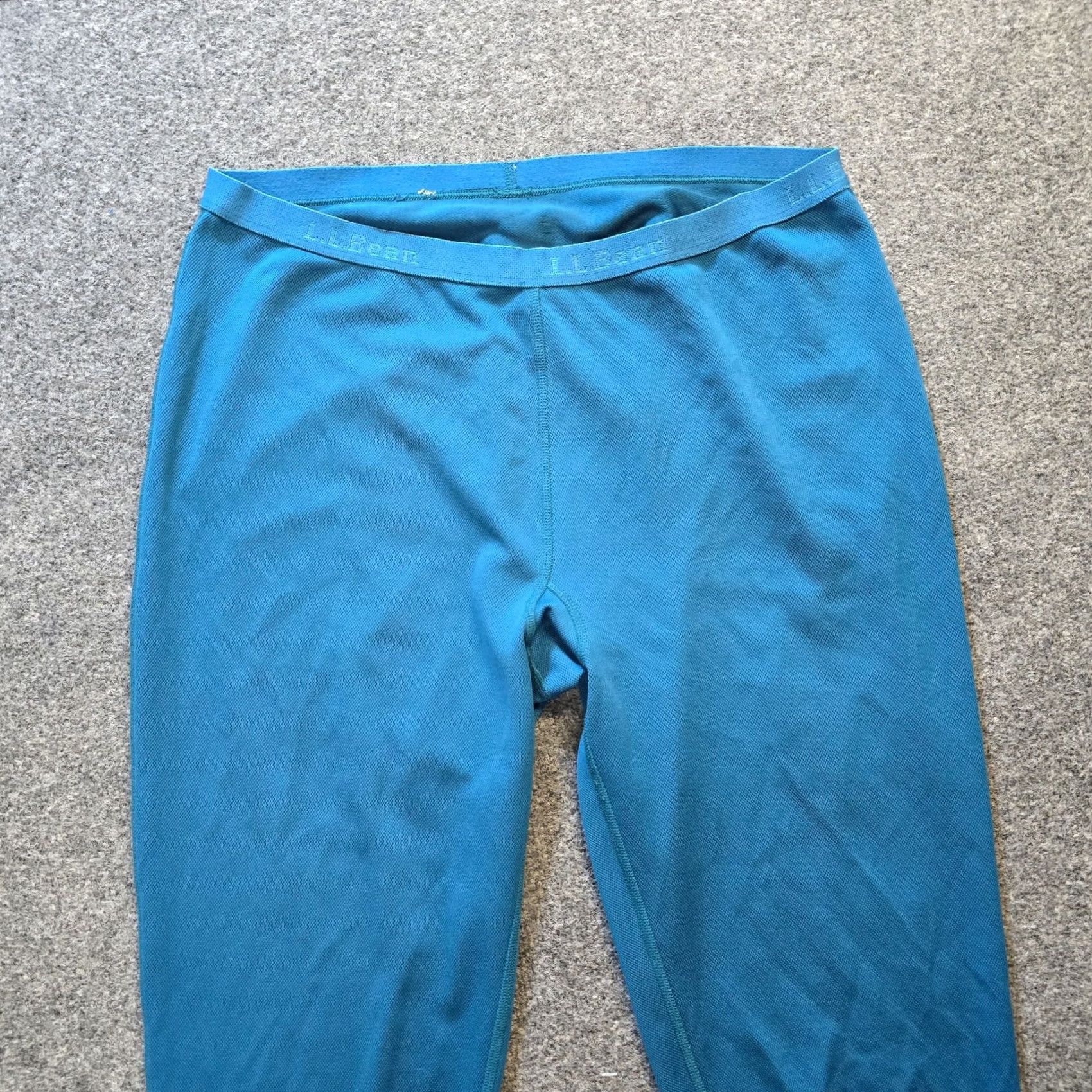 Vintage LL Bean Pants Womens Size Large Blue Midweight Base Layer Warm Outdoors Thermal Size 36" / US 14 / IT 50 - 2 Thumbnail