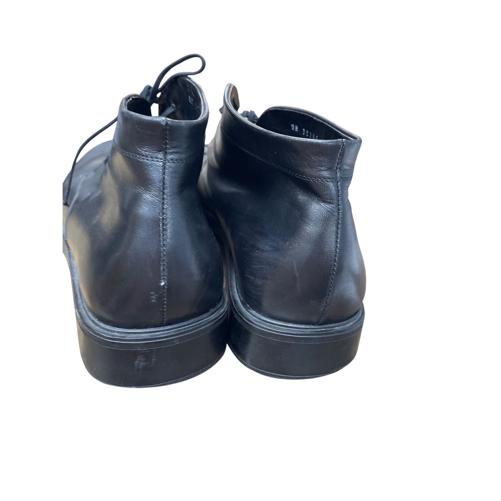 Salvatore Ferragamo Salvatore Ferragamo Mens Italian Black Leather Chukka Boots Size US 12 / EU 45 - 9 Thumbnail