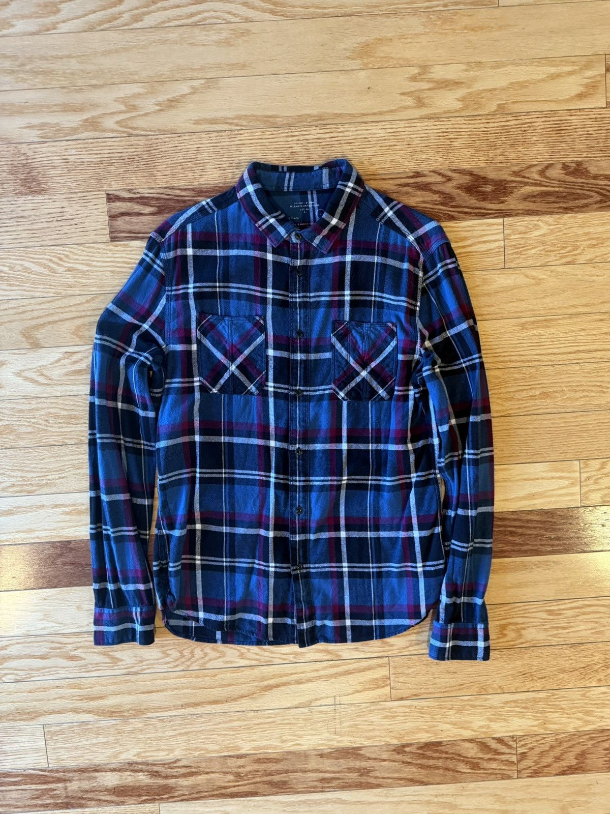 Allsaints AllSaints Check Flannel Shirt Size US L / EU 52-54 / 3 - 1 Thumbnail