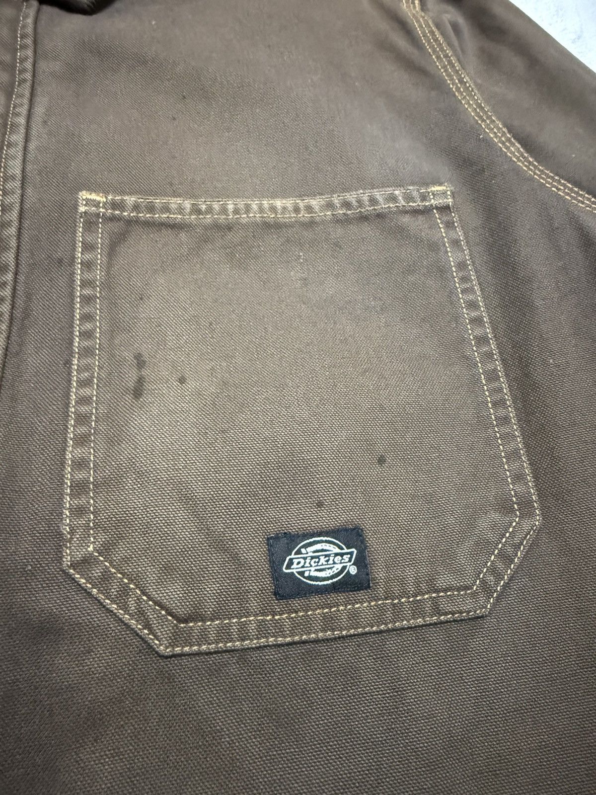 Dickies × Vintage Vintage Dickies Work Denim Jacket Brown Faded Amazing 90s Size US L / EU 52-54 / 3 - 5 Thumbnail