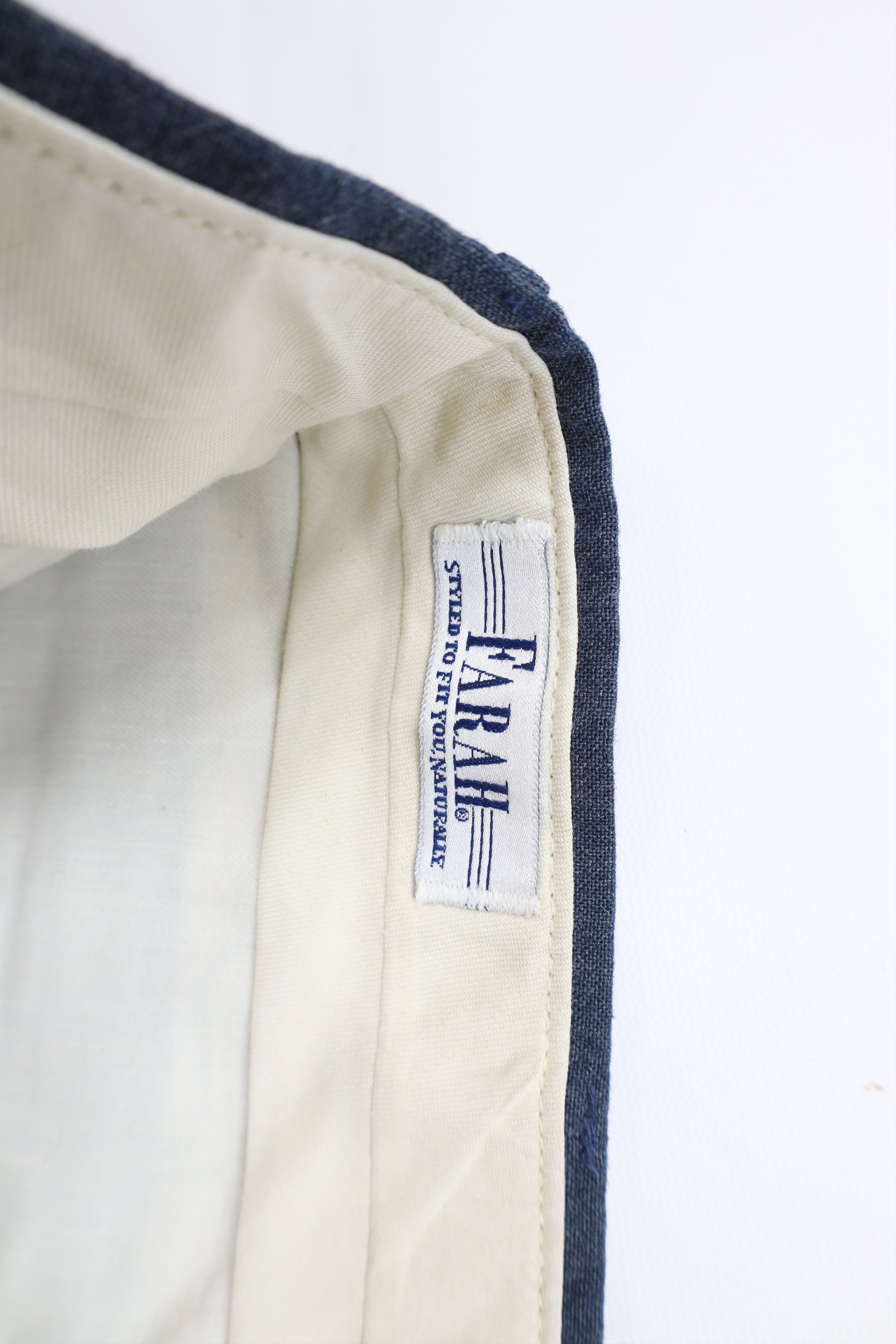 Vintage Vintage 90s Streetwear Flared Wide Leg Chino Pants Blue Size US 36 / EU 52 - 9 Thumbnail