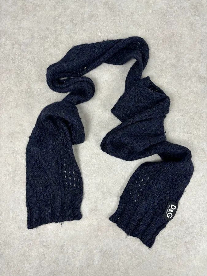 Dolce & Gabbana AW2006 Dolce & Gabbana Sailor Wool Navy Scarf Size ONE SIZE - 3 Thumbnail
