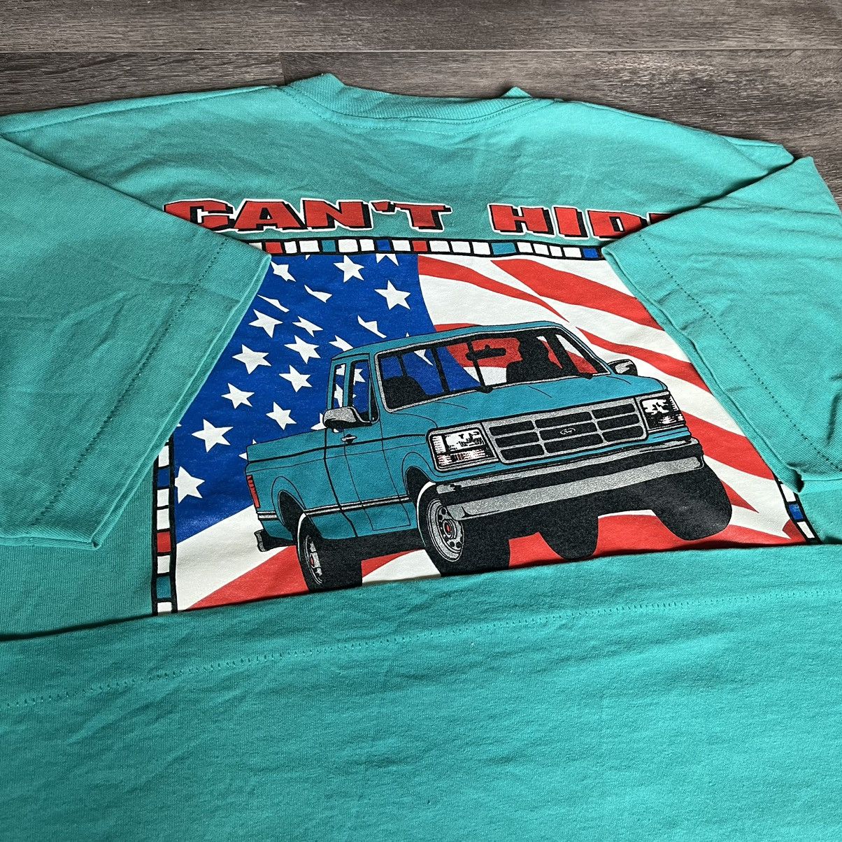 Vintage Vintage 90s Ford Pickup Truck Can’t Hide Pride Flag Logo Tee Size US L / EU 52-54 / 3 - 5 Thumbnail
