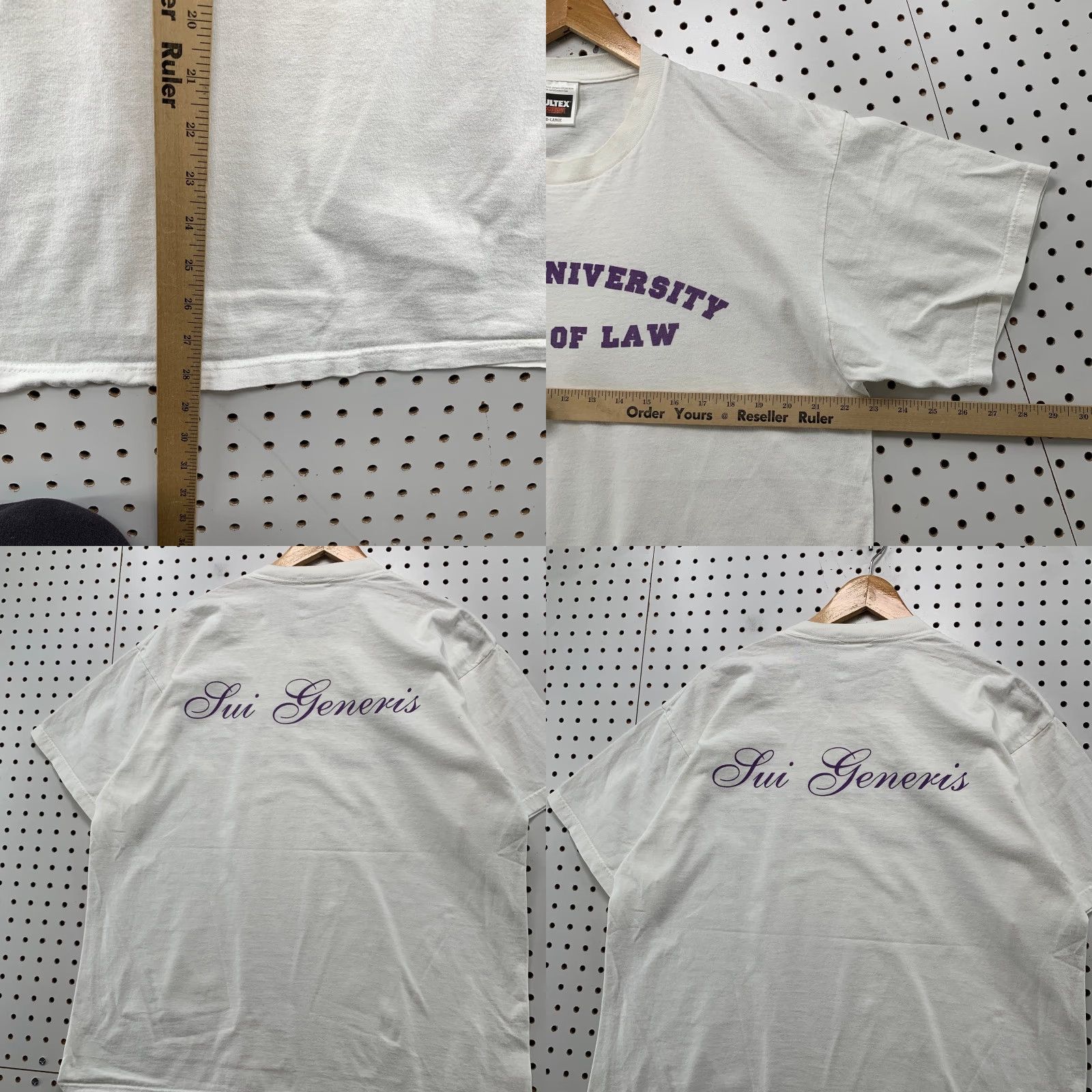 Tultex VINTAGE Boston University Shirt Mens XL White School Of Law Tultex Sui Generis Size US XL / EU 56 / 4 - 8 Thumbnail