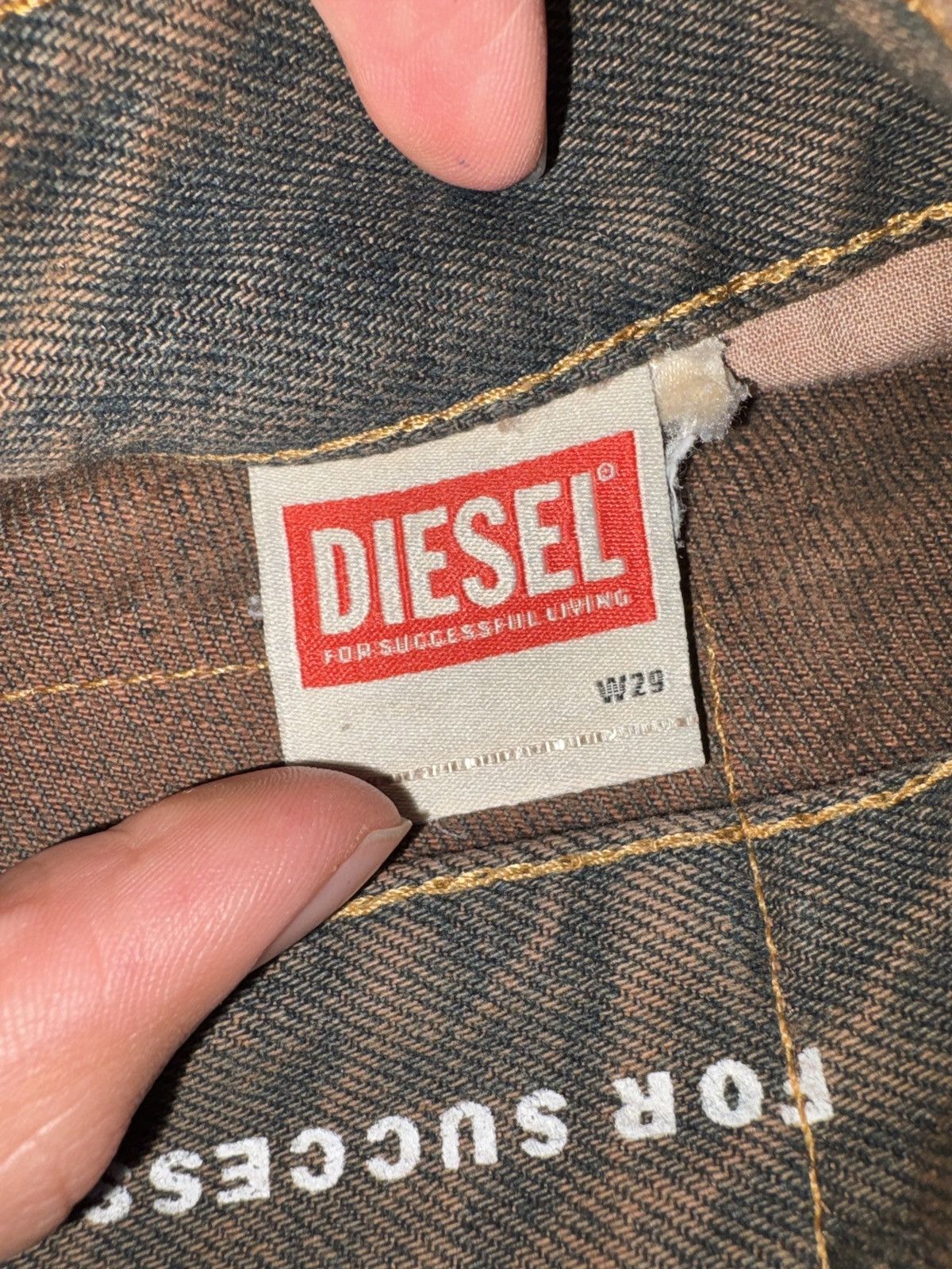 Diesel Diesel ‘2001 5 Pocket’ Brown Mudwash Jeans Size US 29 - 4 Thumbnail