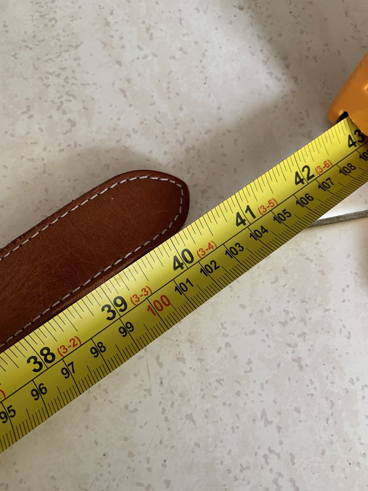Vintage Vintage leather belt Size ONE SIZE - 6 Thumbnail