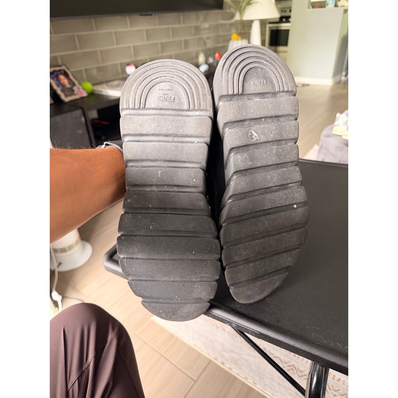 Fendi Fendi Black Yellow Sneaker Size US 9.5 / EU 42-43 - 5 Thumbnail