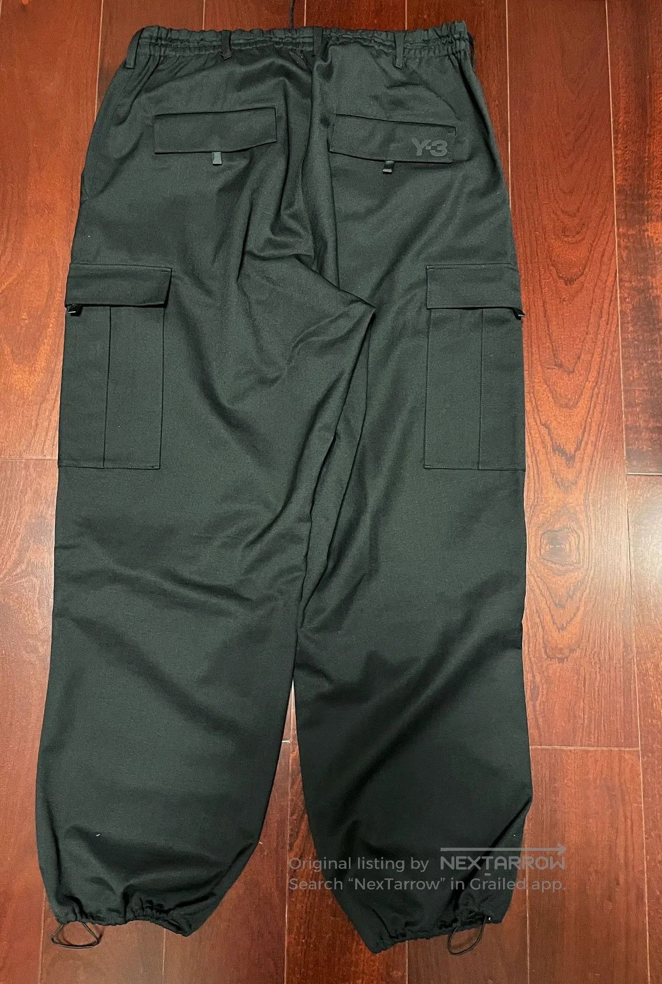 Y-3 Y-3 Loose Wool Pants in Black. Size US 32 / EU 48 - 2 Thumbnail