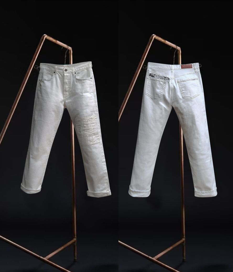 BORO Denim MSRP 340€ Selvedge Boyfriend Jeans Levis 501 Style Japanese Size 33" - 4 Thumbnail