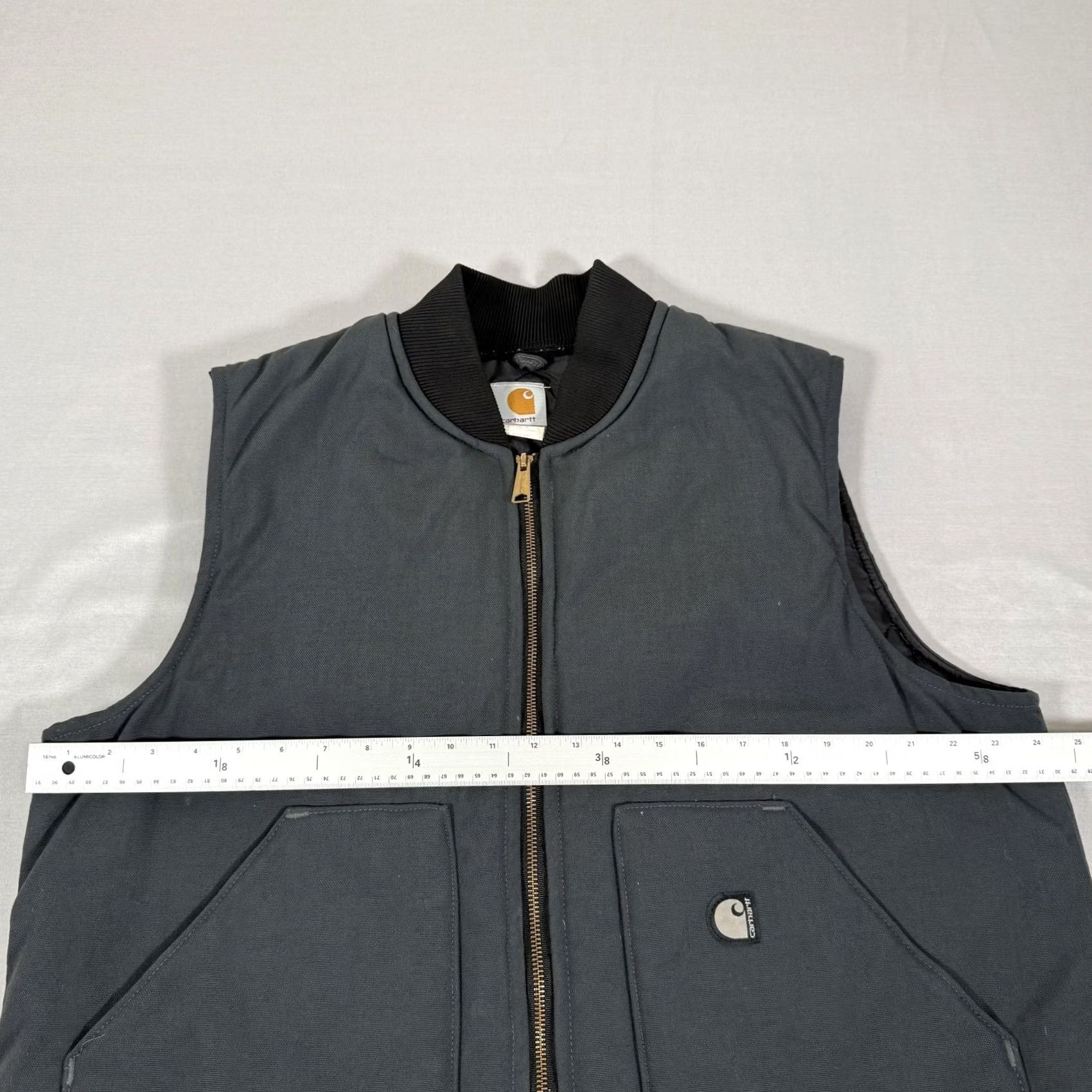 Carhartt Carhartt Vest Mens XL Gray Duck Canvas Quilted Insulated Zip Up Nylon J17 CHR Size US XL / EU 56 / 4 - 5 Thumbnail