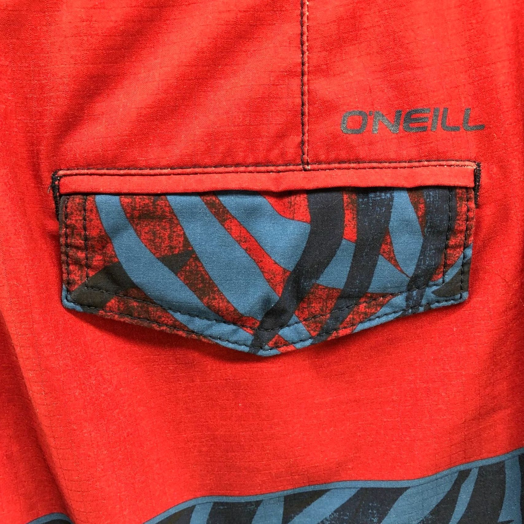 O'Neill Oneill Board Shorts Mens Size 30 Multicolor Palm Print 9" Inseam Tropical Swimwear Drawstring Pockets Size US 30 / EU 46 - 3 Thumbnail