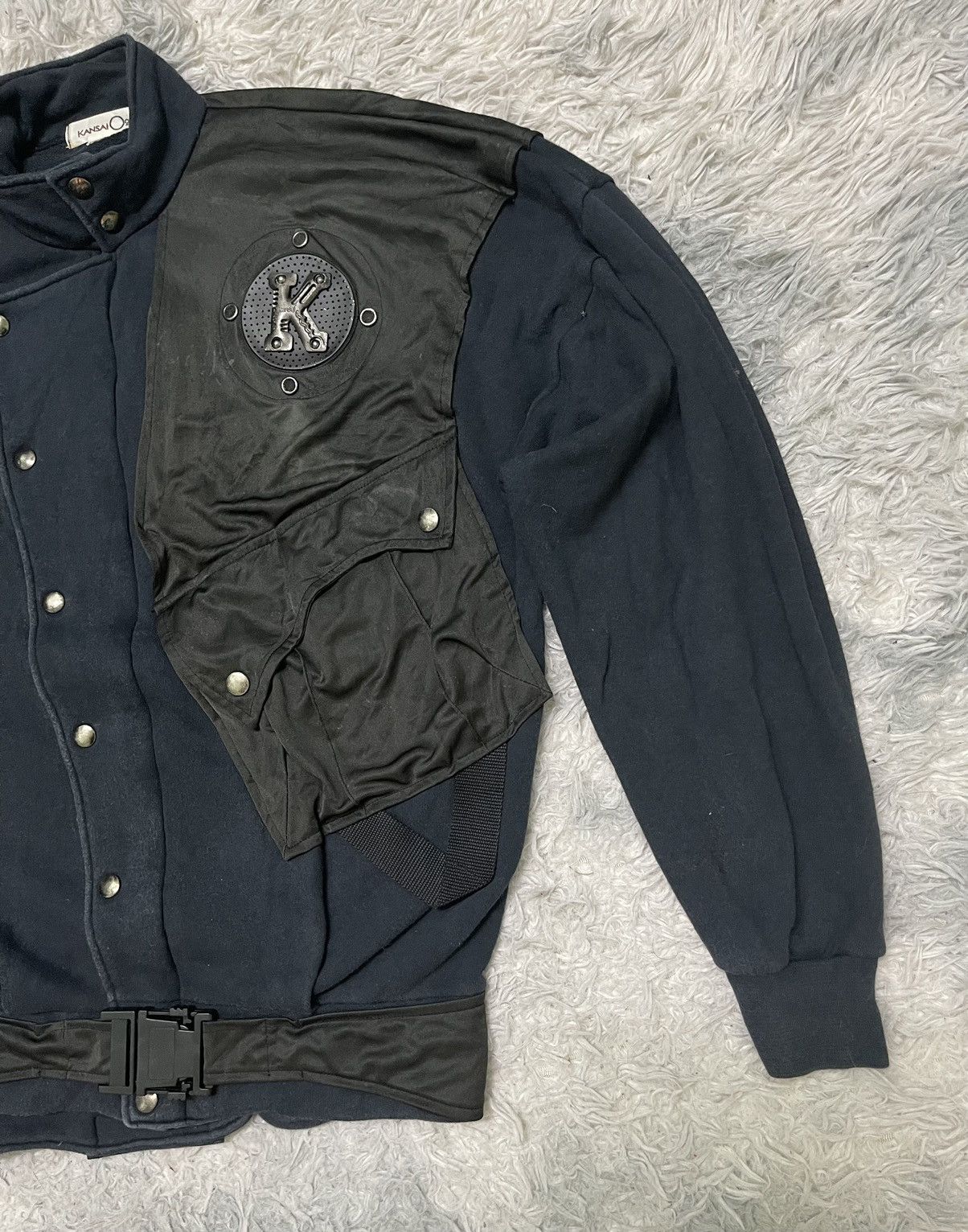 Kansai Yamamoto 90s KANSAI YAMAMOTO BONDAGE BOMBER JACKET COTTON Size US M / EU 48-50 / 2 - 4 Thumbnail