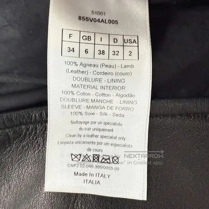 Dior Dior Black Leather Women's Jacket . Size S / US 4 / IT 40 - 3 Thumbnail