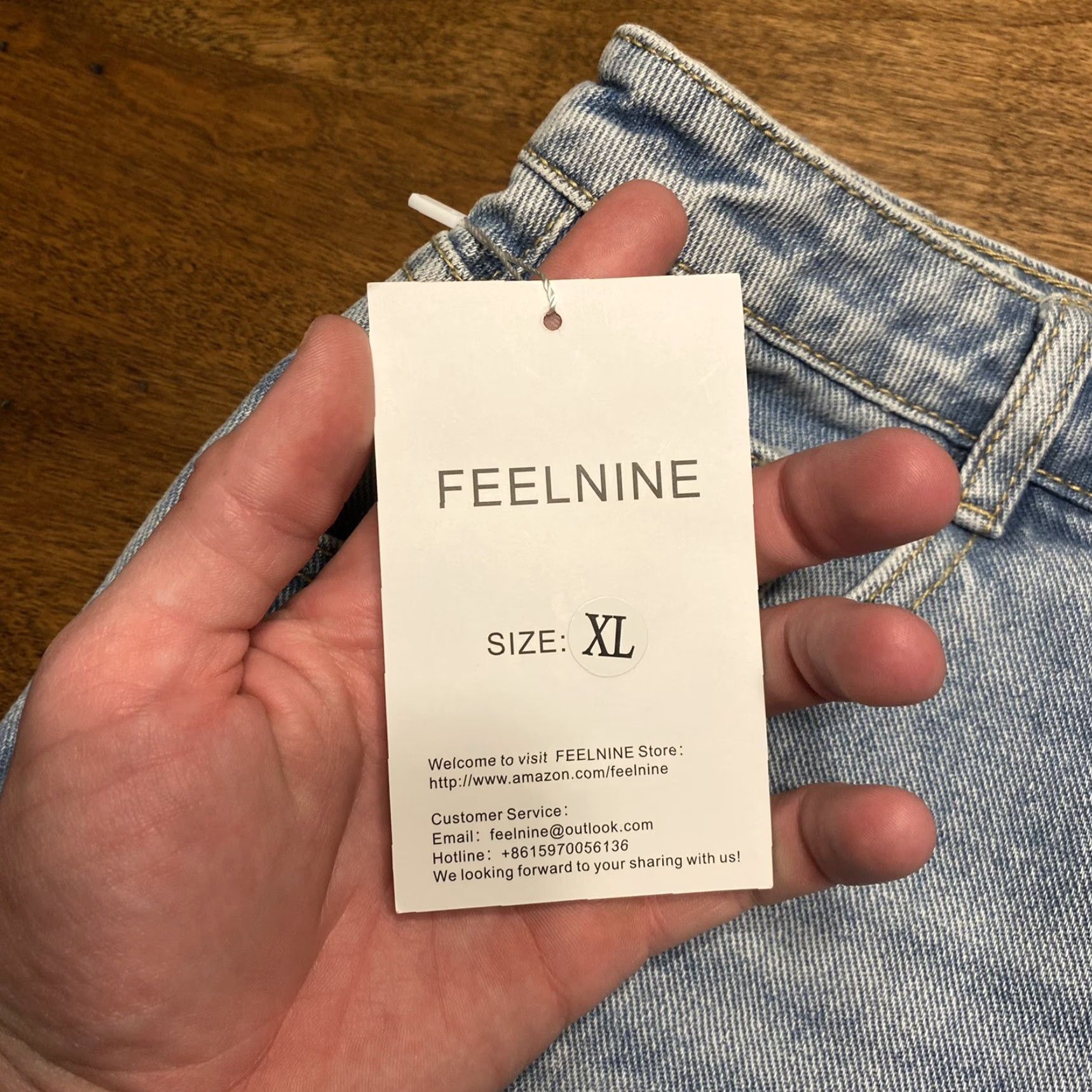 Vintage VINTAGE Feelnine Women's Shorts XL Light Wash Blue Denim Mom 31" Waist 3" Inseam Jeans Size 40" / US 18 - 4 Thumbnail