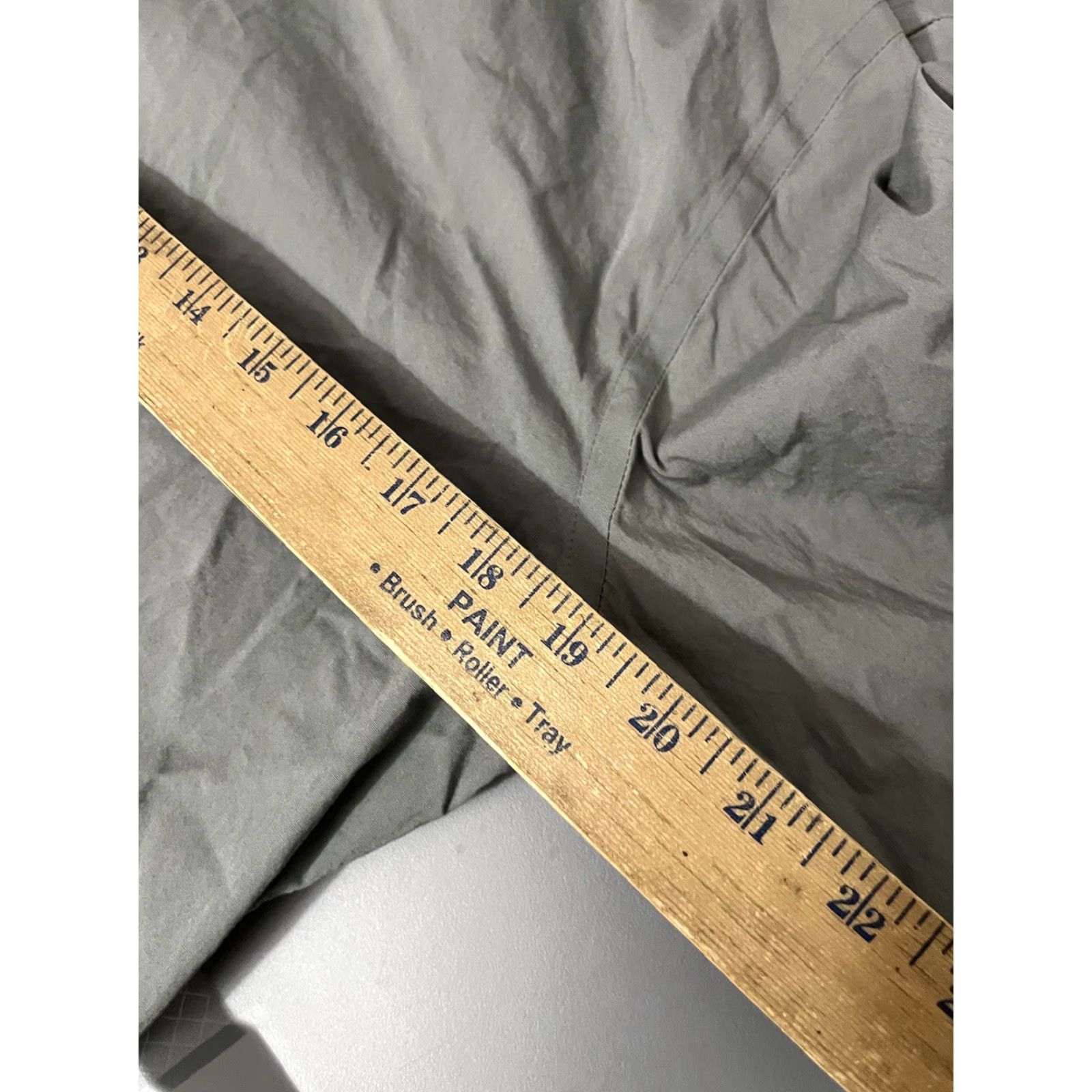 Express Express 1MX Gray Solid Button Dress Shirt Medium Regular Fit Mens Size 40R - 5 Thumbnail