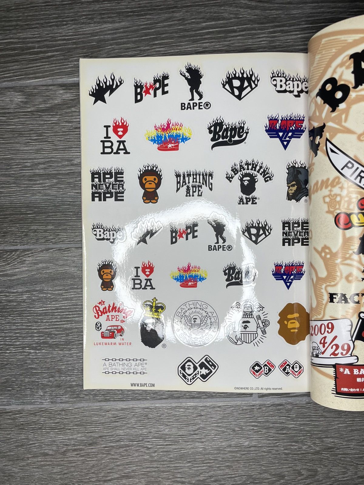 Bape Vintage A Bathing Ape 2009 Summer Season Collection Catalog Size ONE SIZE - 5 Thumbnail