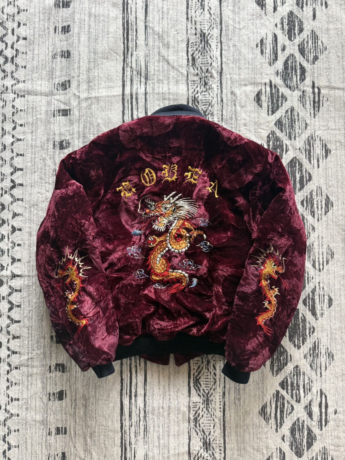 Japanese Brand 1970 Korea Velvet Souvenir Jacket Size US M / EU 48-50 / 2 - 1 Thumbnail