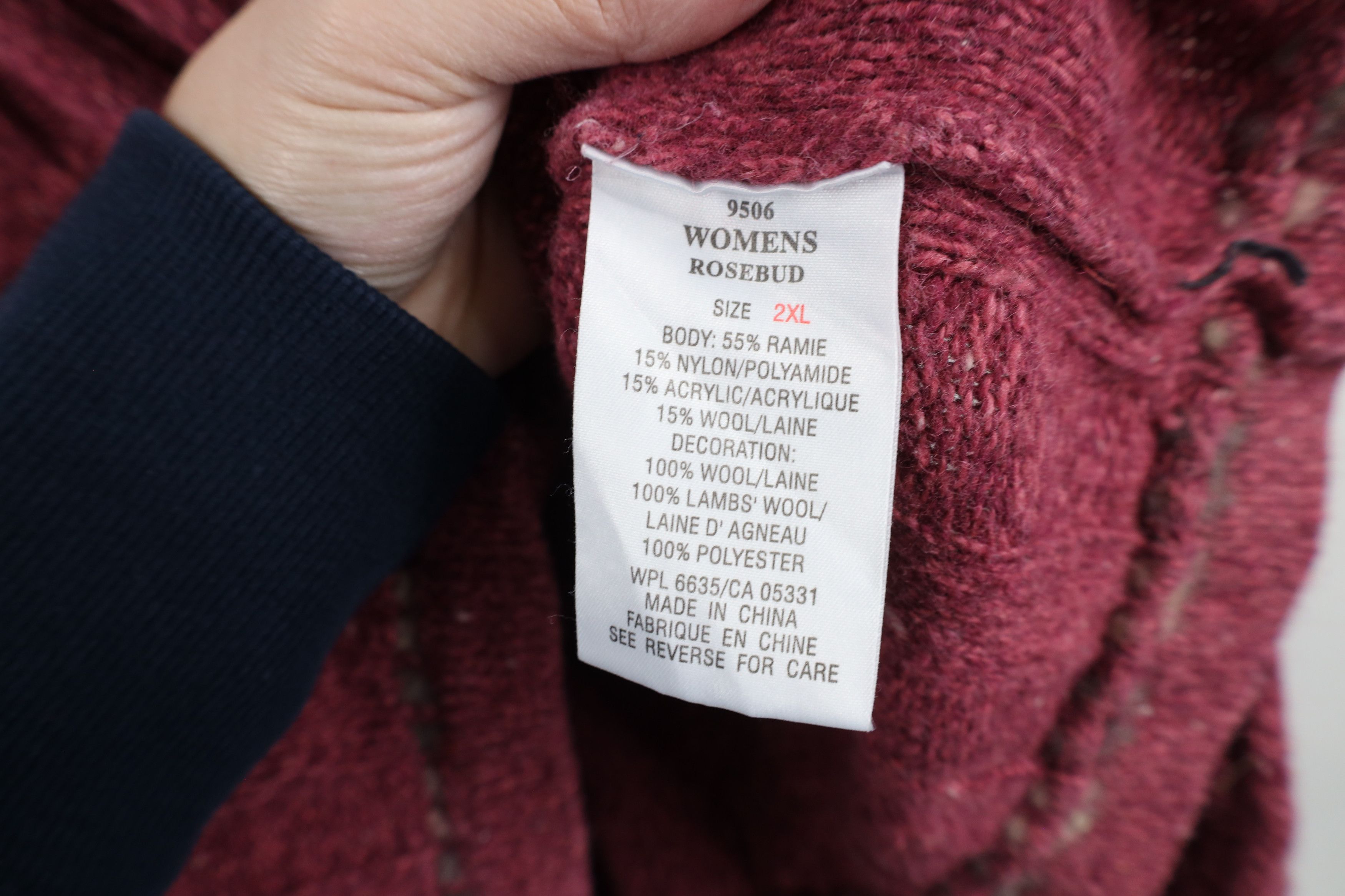 Vintage × Woolrich Woolen Mills Vintage 90s Woolrich Blend Ribbed Knit Half Zip Sweater Pink Size XXL / US 16-18 / IT 52-54 - 7 Thumbnail
