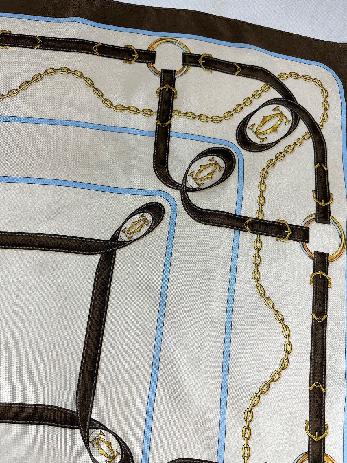 Cartier Vintage Must De Cartier Silk Scarf Size ONE SIZE - 11 Thumbnail
