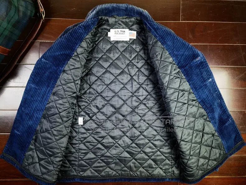 Schott Schott Navy trench coat Navy coat 740 double-breasted blaz Size US S / EU 44-46 / 1 - 6 Thumbnail