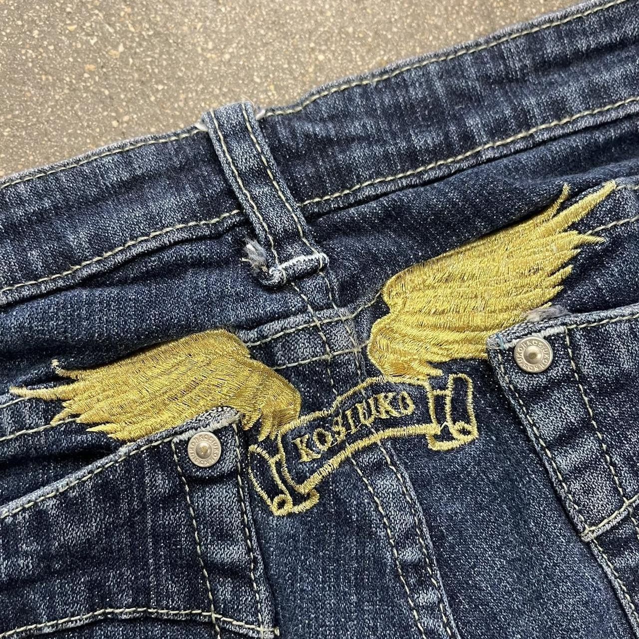 Other Kosiuko Embroidered Denim Jeans Low Rise Size 26" / US 2 / IT 38 - 3 Thumbnail