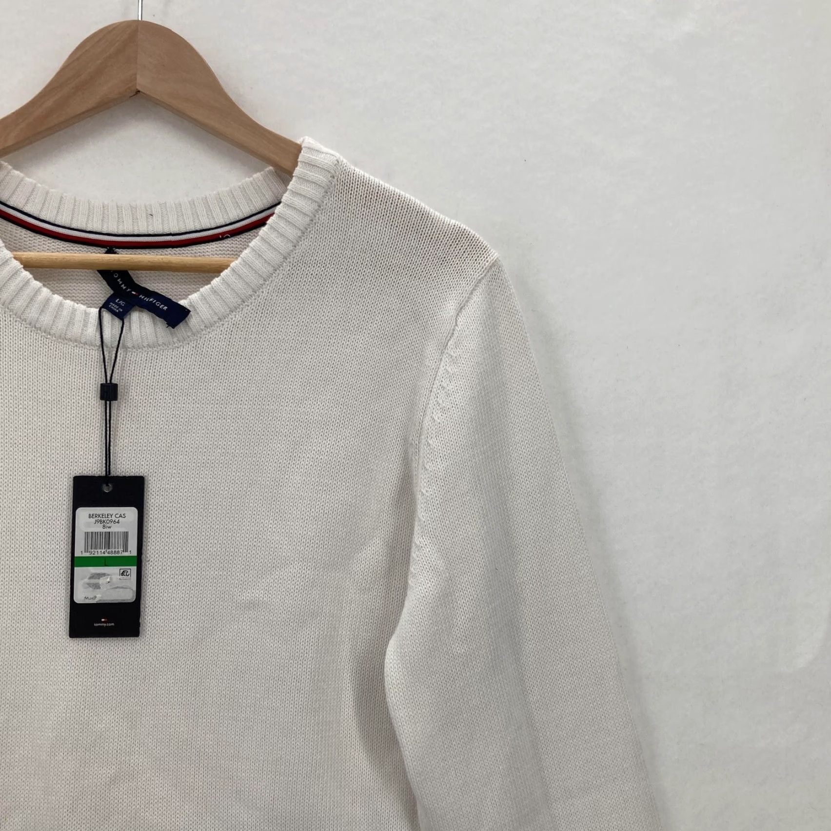 Tommy Hilfiger Tommy Hilfiger Sweater Womens Large White Blue Berkeley Layered Shirt Preppy Size L / US 10 / IT 46 - 2 Thumbnail