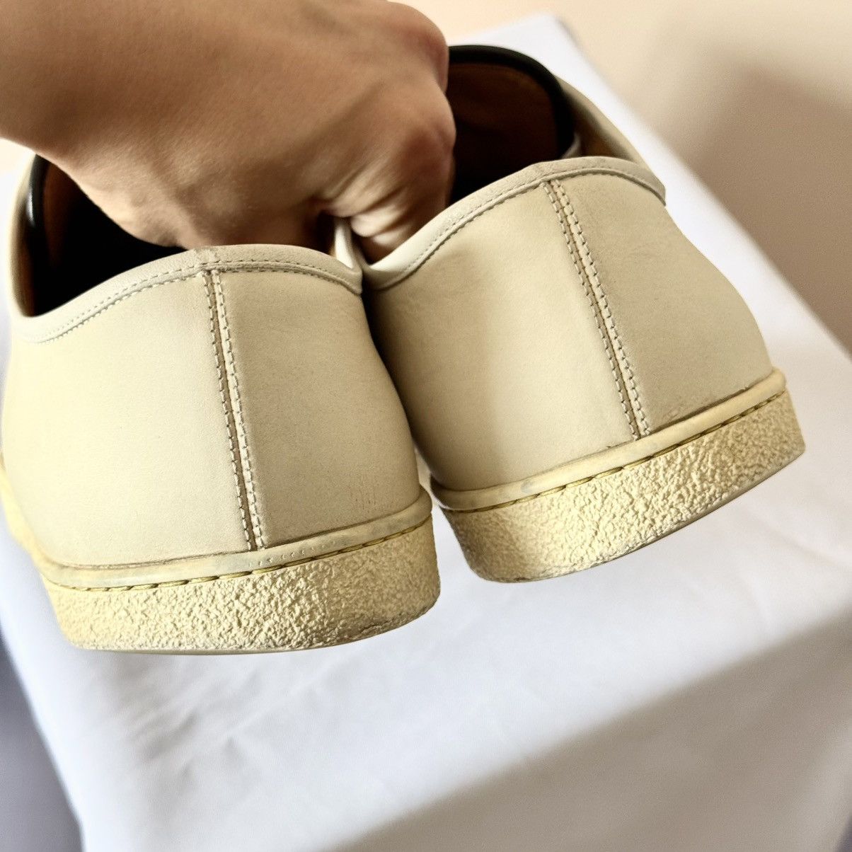 John Lobb John Lobb Levah Chalk Low Leather Sneakers Shoes Size US 8.5 / EU 41-42 - 11 Thumbnail