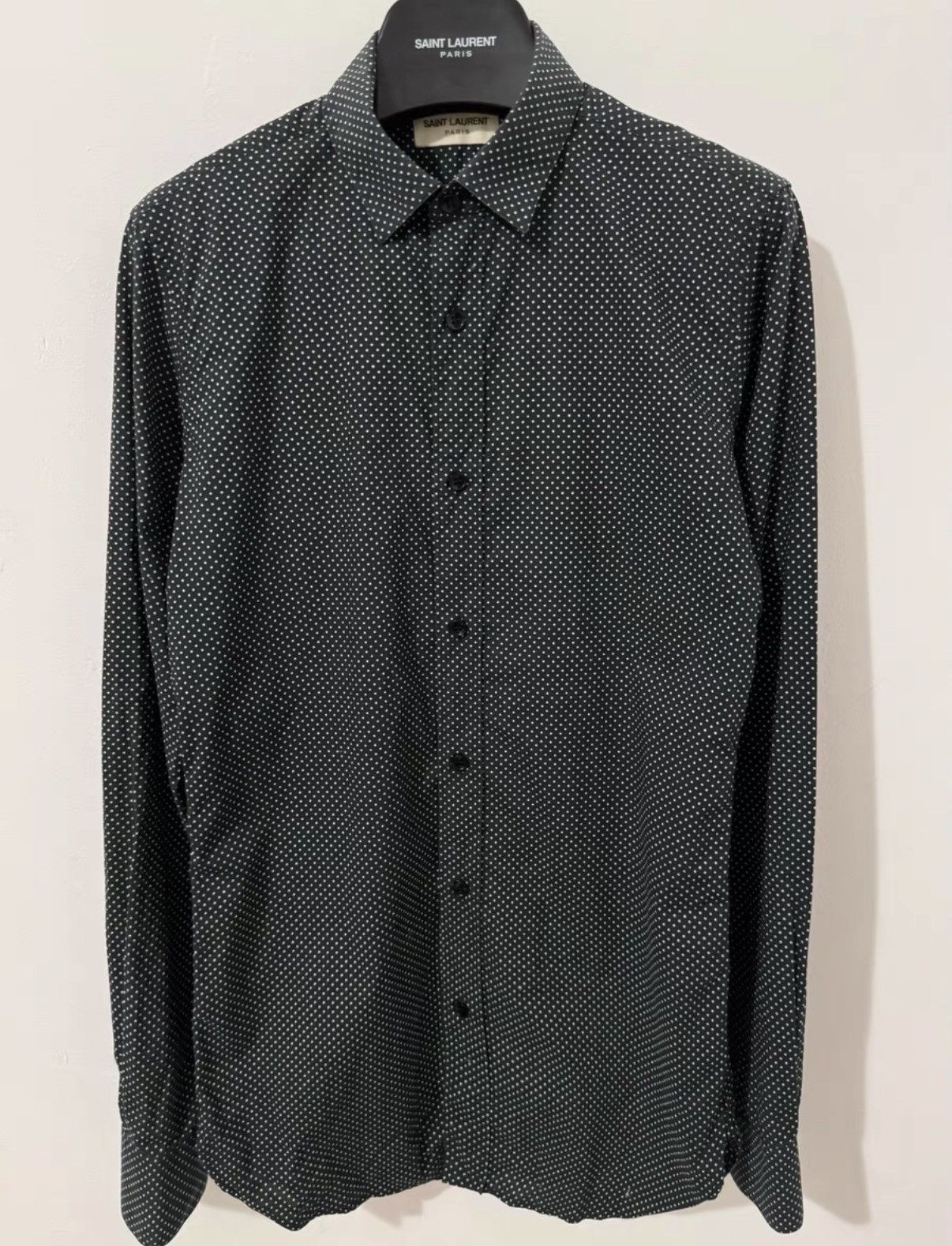 Saint Laurent Paris Saint Laurent 15SS Starry Sky All-Over Small Polka Dot Shirt Size US S / EU 44-46 / 1 - 1 Thumbnail