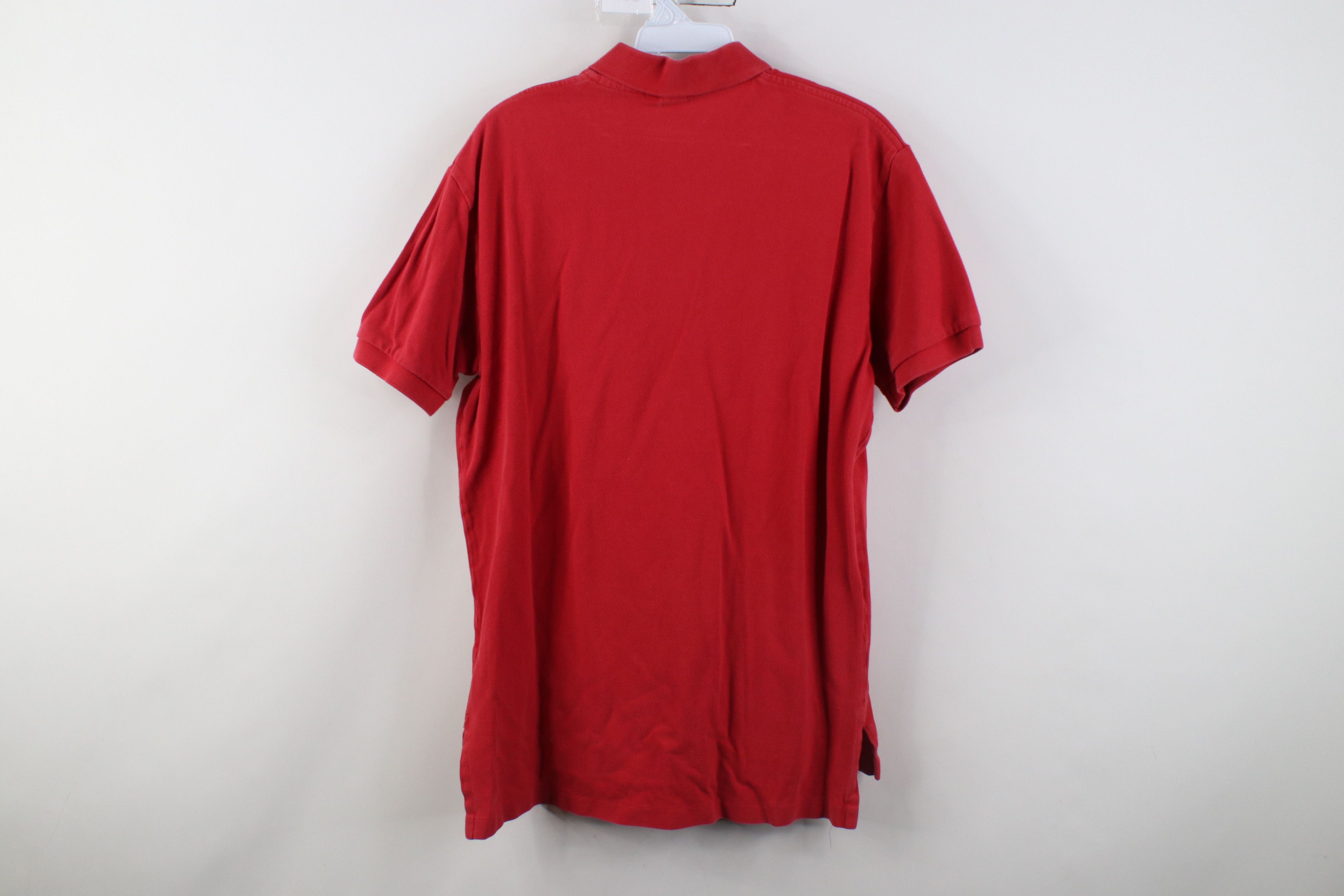 Polo Ralph Lauren Vintage 90s Ralph Lauren Pique Cotton Golf Polo Shirt Red Size US M / EU 48-50 / 2 - 12 Thumbnail