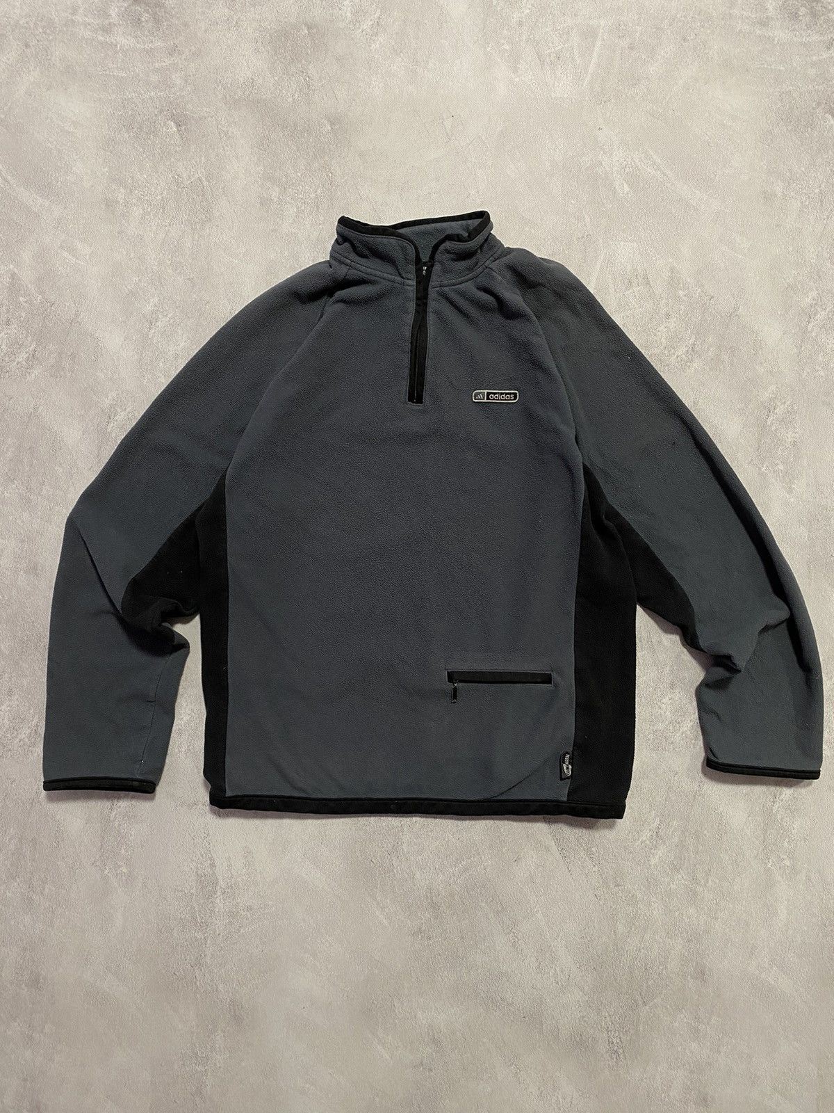 Adidas !! Vintage 80s Adidas 1/4 zip sweatshirt oversize Streetwear Size US S / EU 44-46 / 1 - 1 Thumbnail