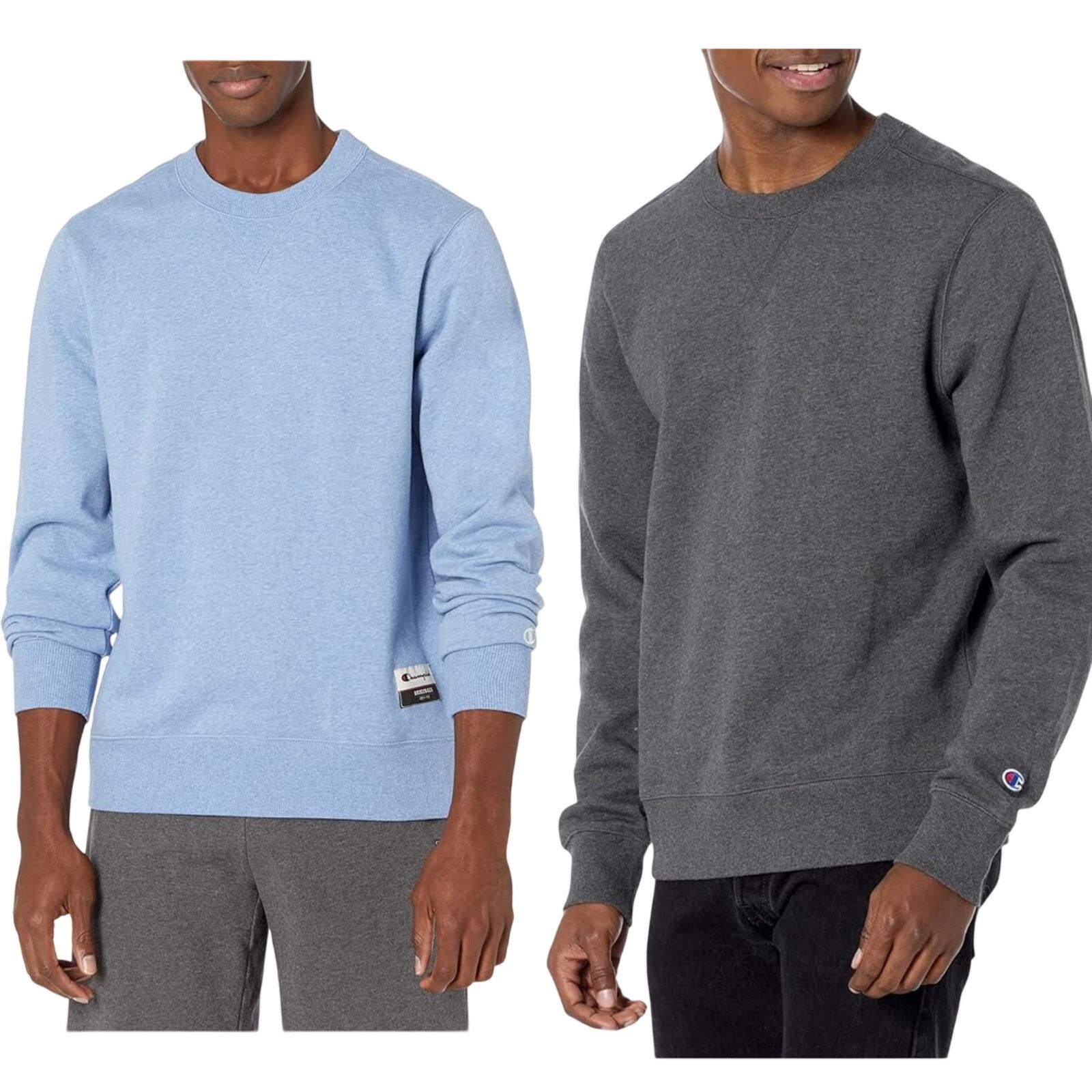 Champion 2 New Champion Mens Medium Sueded Fleece Pullover Sweatshirt Size US M / EU 48-50 / 2 - 1 Thumbnail