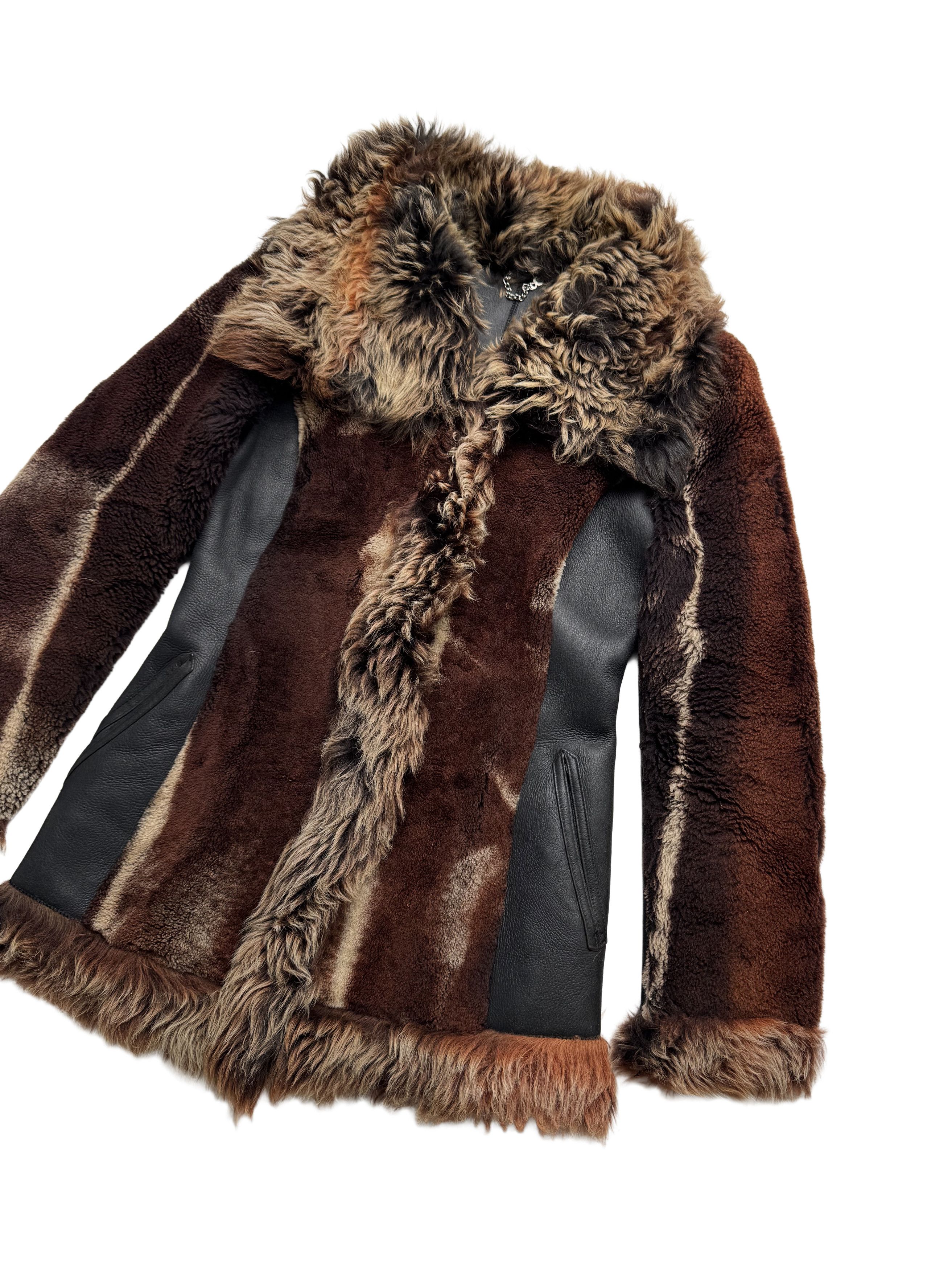 Japanese Brand Vintage Real Sheepskin Coat Size M / US 6-8 / IT 42-44 - 7 Thumbnail
