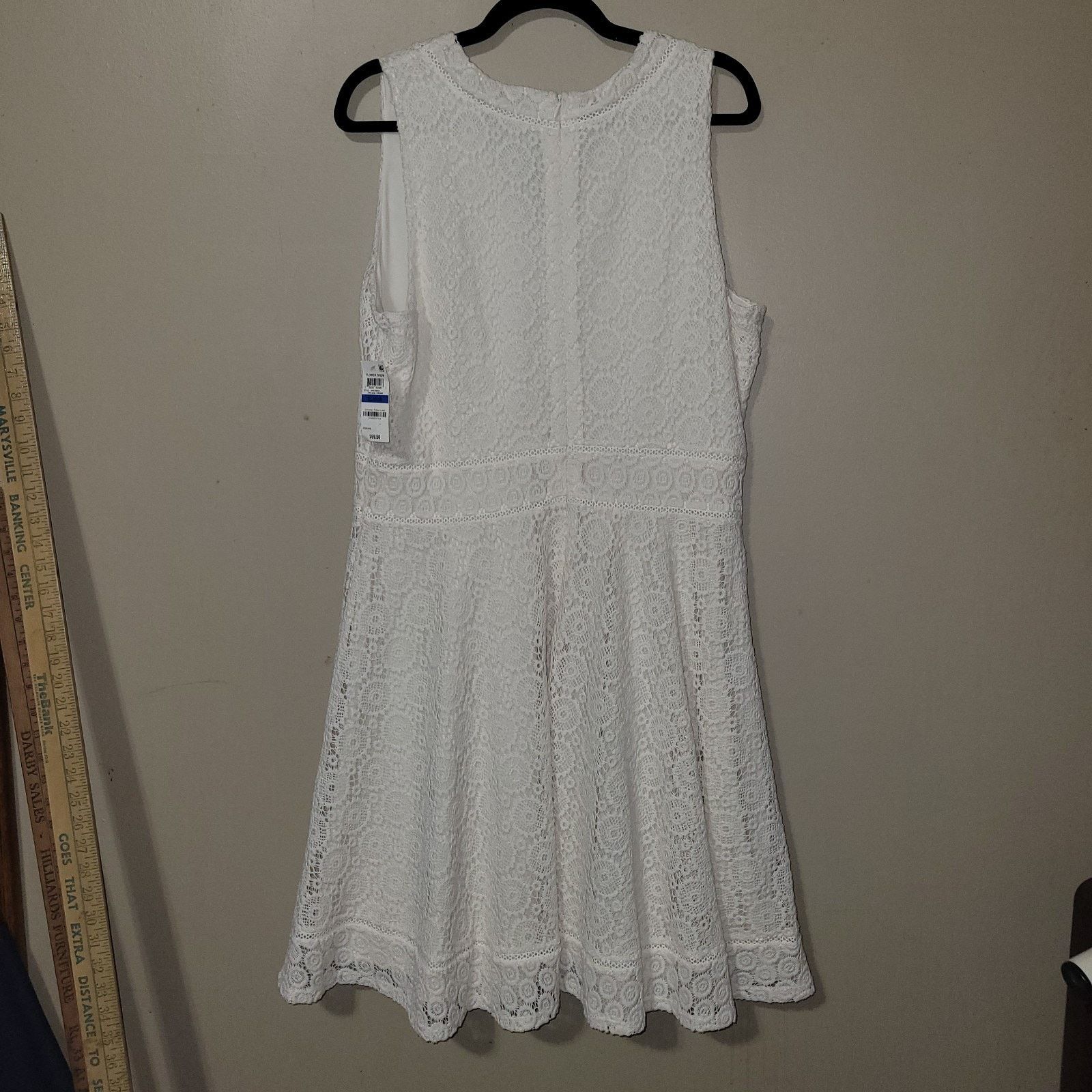 & Other Stories Charter Club Lace Fit & Flare Dress Size XL Vintage Cream Size XL / US 12-14 / IT 48-50 - 7 Thumbnail
