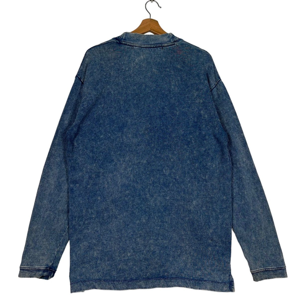 Designer 🔥 NIKO AND DYED WASHED INDIGO MANDARIN CARDIGAN JACKET Size US L / EU 52-54 / 3 - 8 Thumbnail