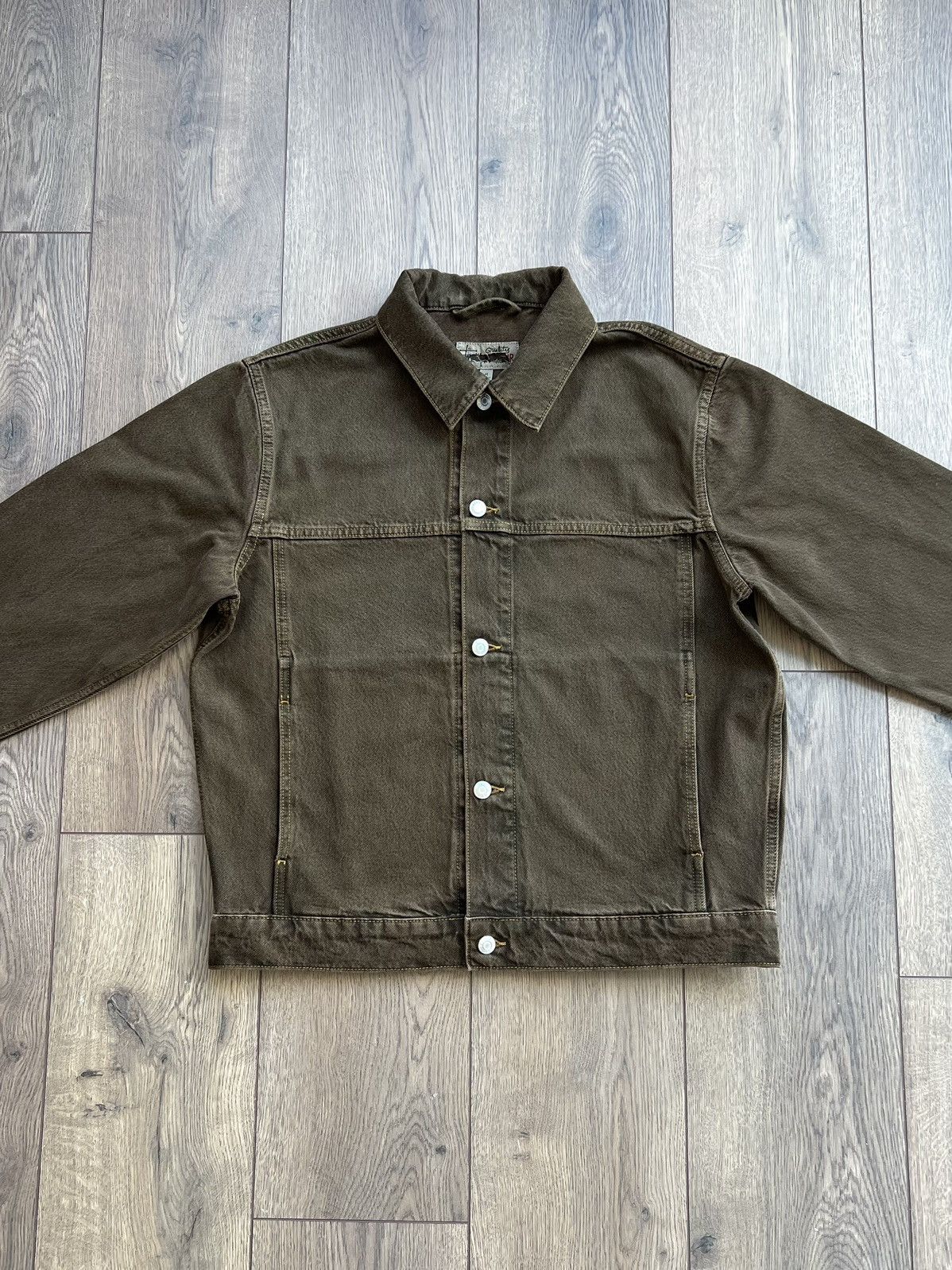 Stussy Stussy Denim Trucker Jacket Brown Medium Size US M / EU 48-50 / 2 - 5 Thumbnail