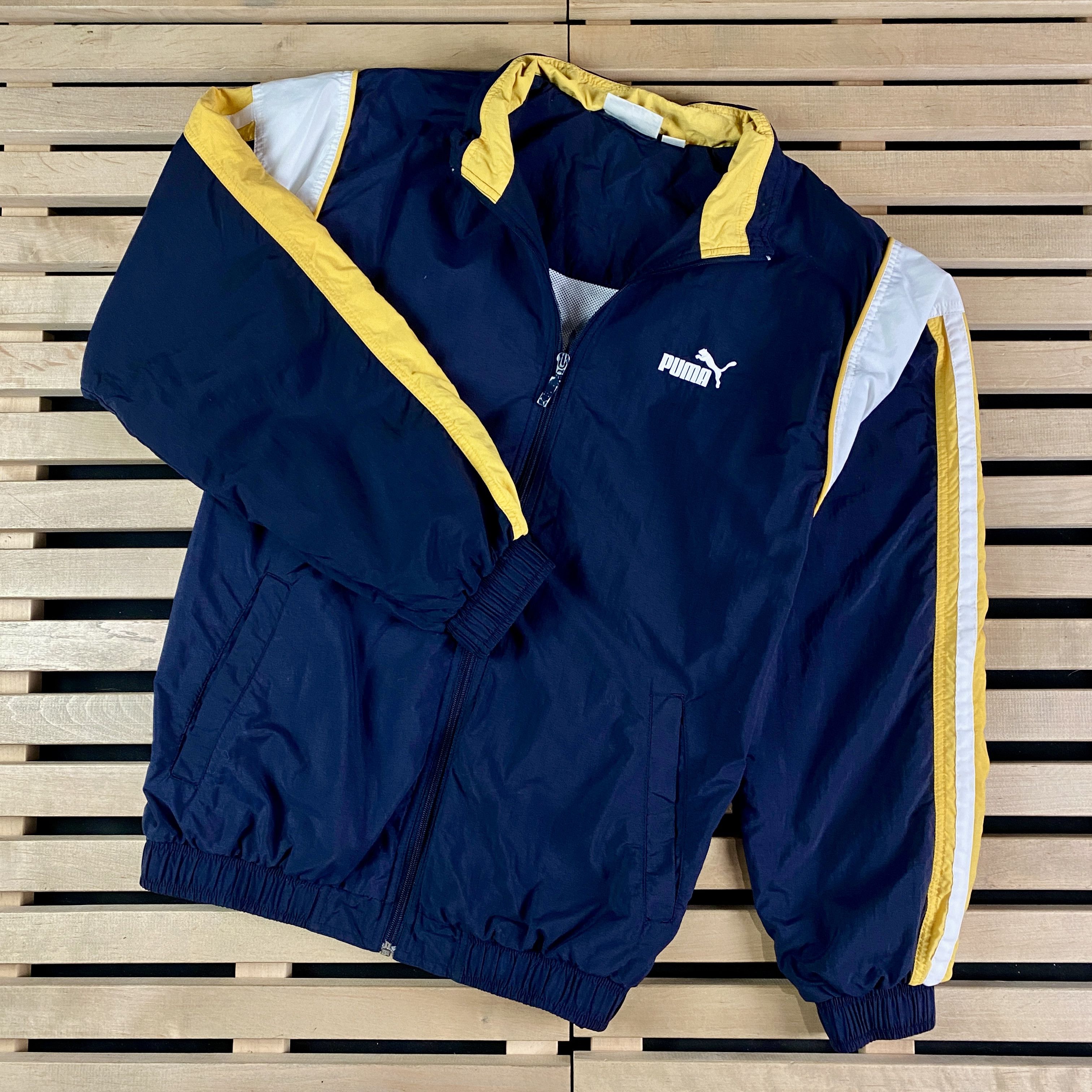 Puma × Vintage Men’s Bomber Jacket Puma Vintage Size M Blue Size US M / EU 48-50 / 2 - 1 Thumbnail