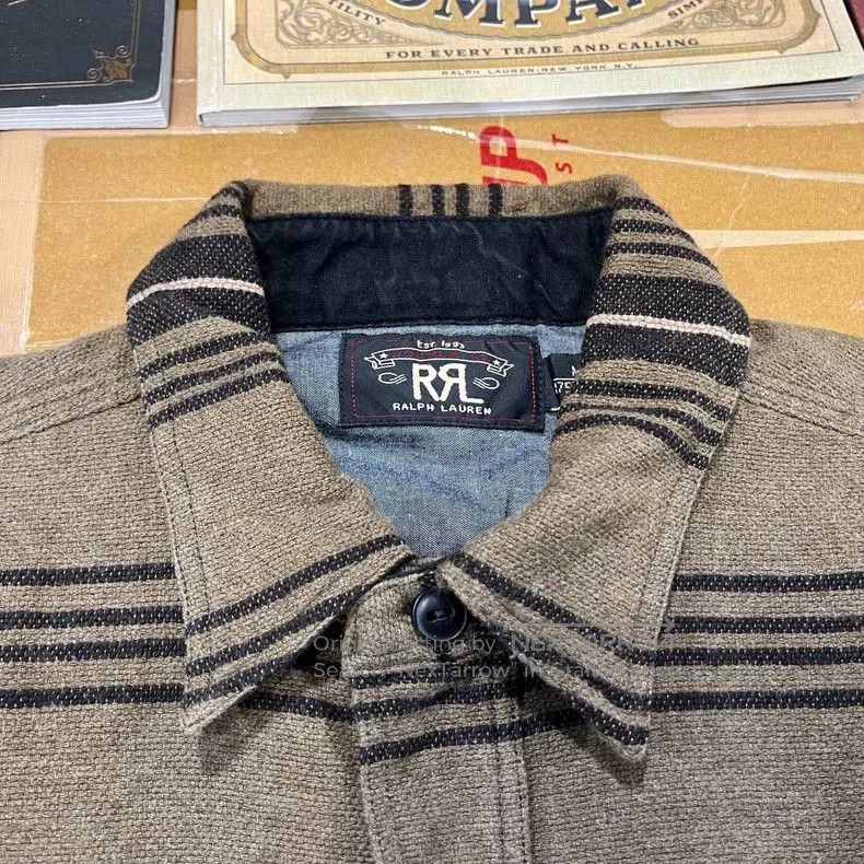 RRL Ralph Lauren RRL Striped Button-Up Shirt. Size US M / EU 48-50 / 2 - 4 Thumbnail