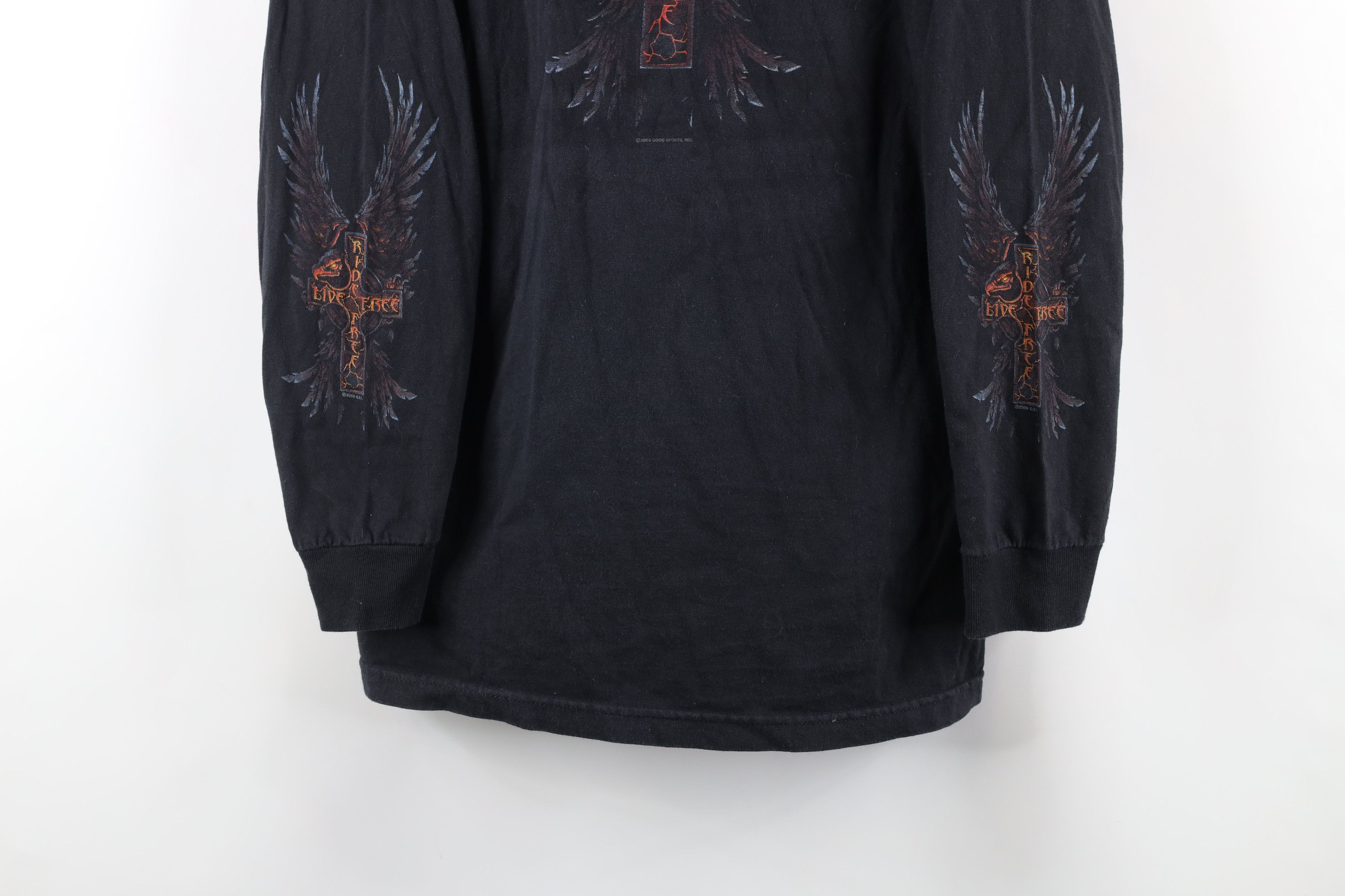 Vintage Vintage Y2K Streetwear Cross Motorcycle Long Sleeve T-Shirt Size US M / EU 48-50 / 2 - 3 Thumbnail