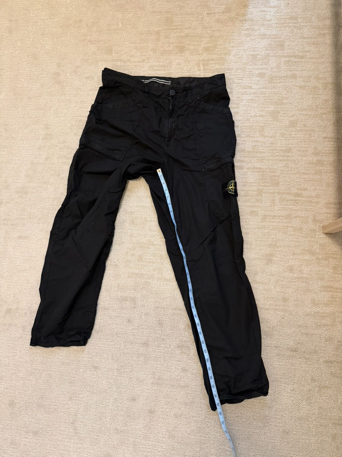 Stone Island Stone Island Black Parachute Cargo Pants Size US 31 - 4 Thumbnail